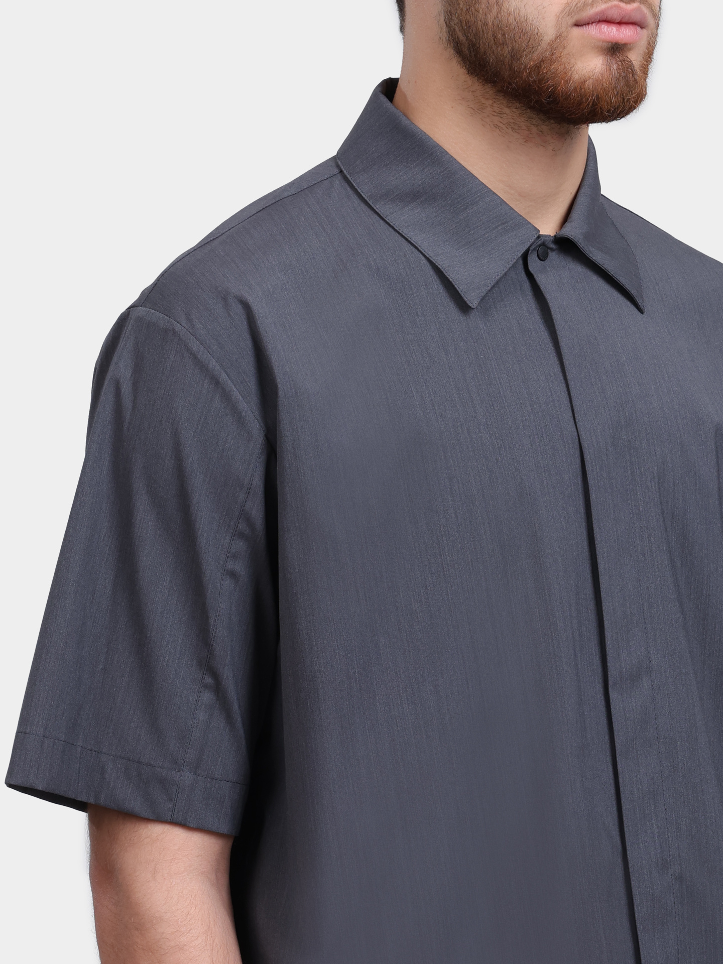 Рубашка Herno CM000024U 33484 9487 серая мужская — купить в интернет-магазине Verdistore