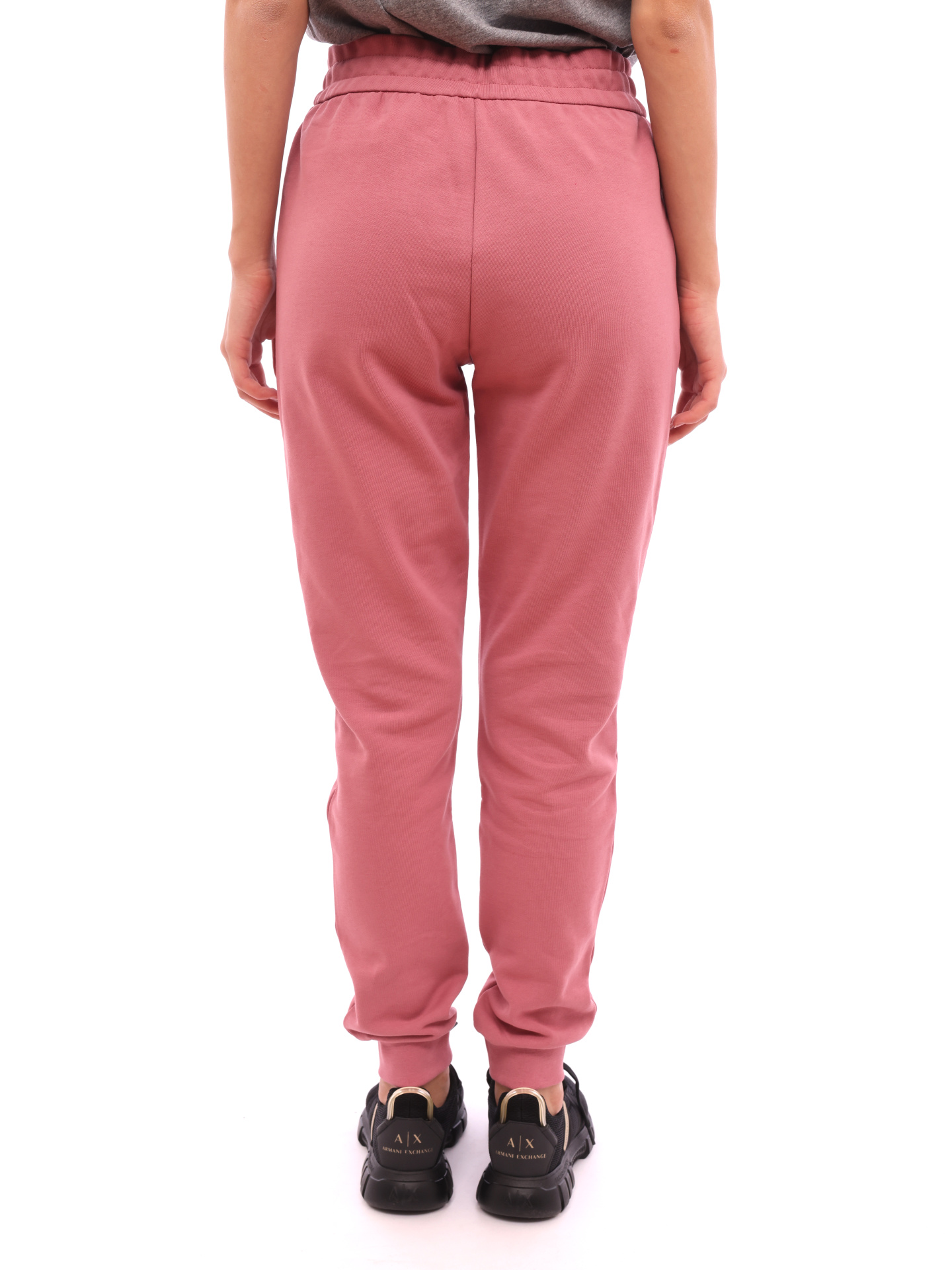 Брюки спортивные Armani Exchange 8NYPDX YJ68Z 1493 розовые женские с манжетами — купить в интернет-магазине Verdistore