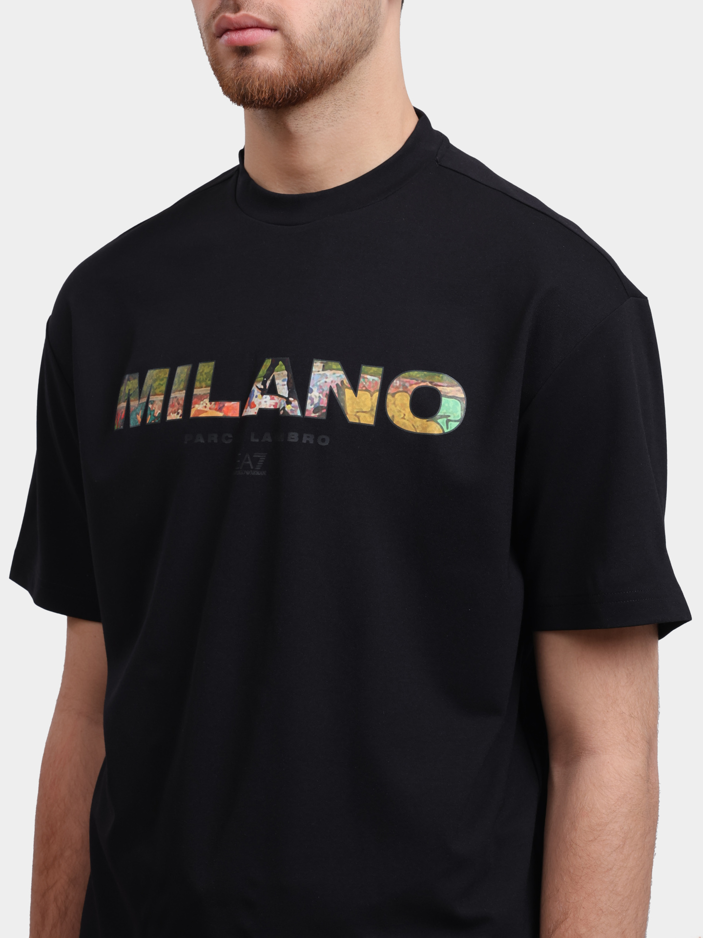 Футболка EA7 7M000768 AF16724 UC001 черная мужская — купить в интернет-магазине Verdistore