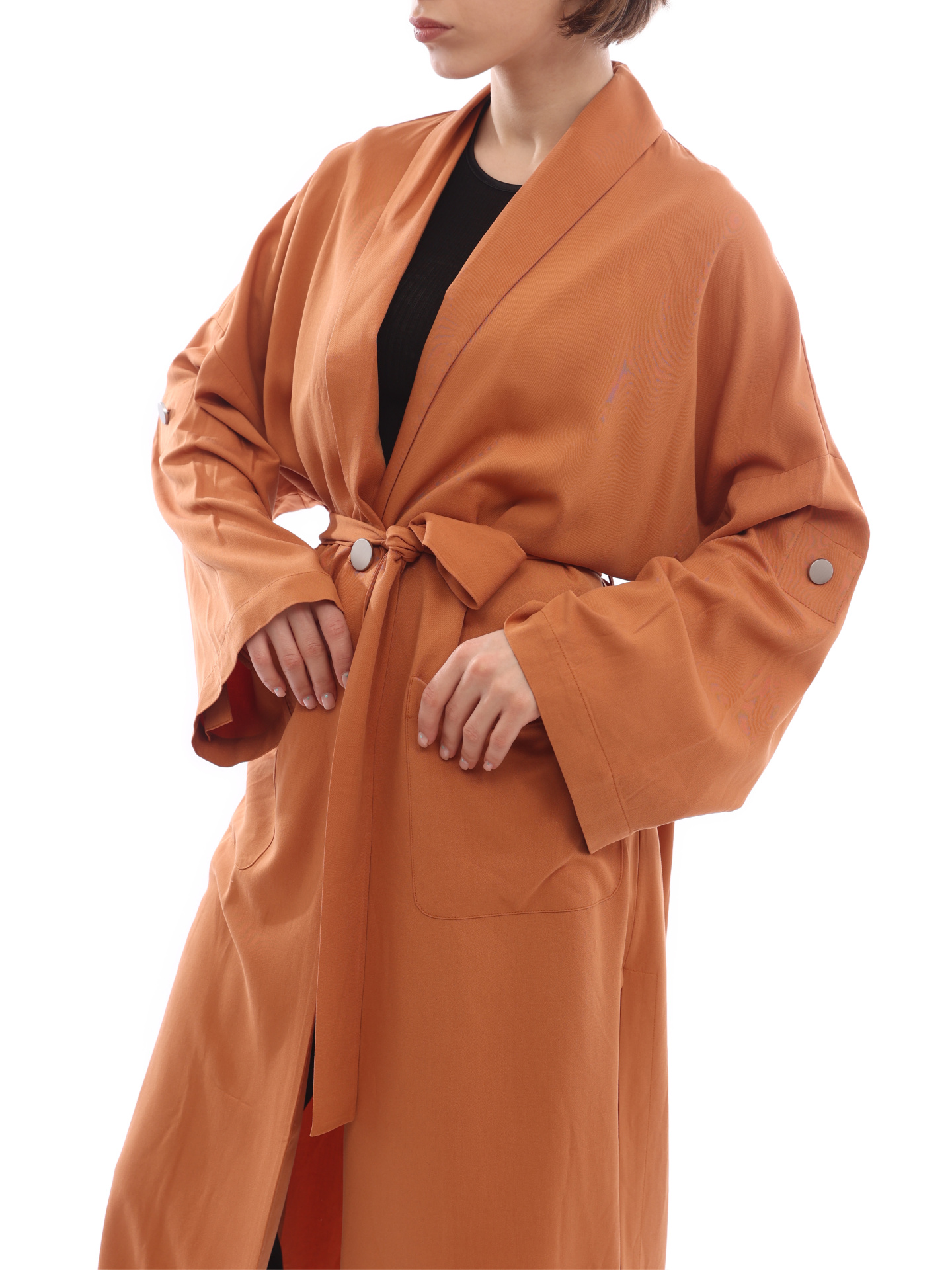 Тренч Armani Exchange 3LYL21 YNXSZ 1764 оранжевый женский из легкой вискозы — купить в интернет-магазине Verdistore