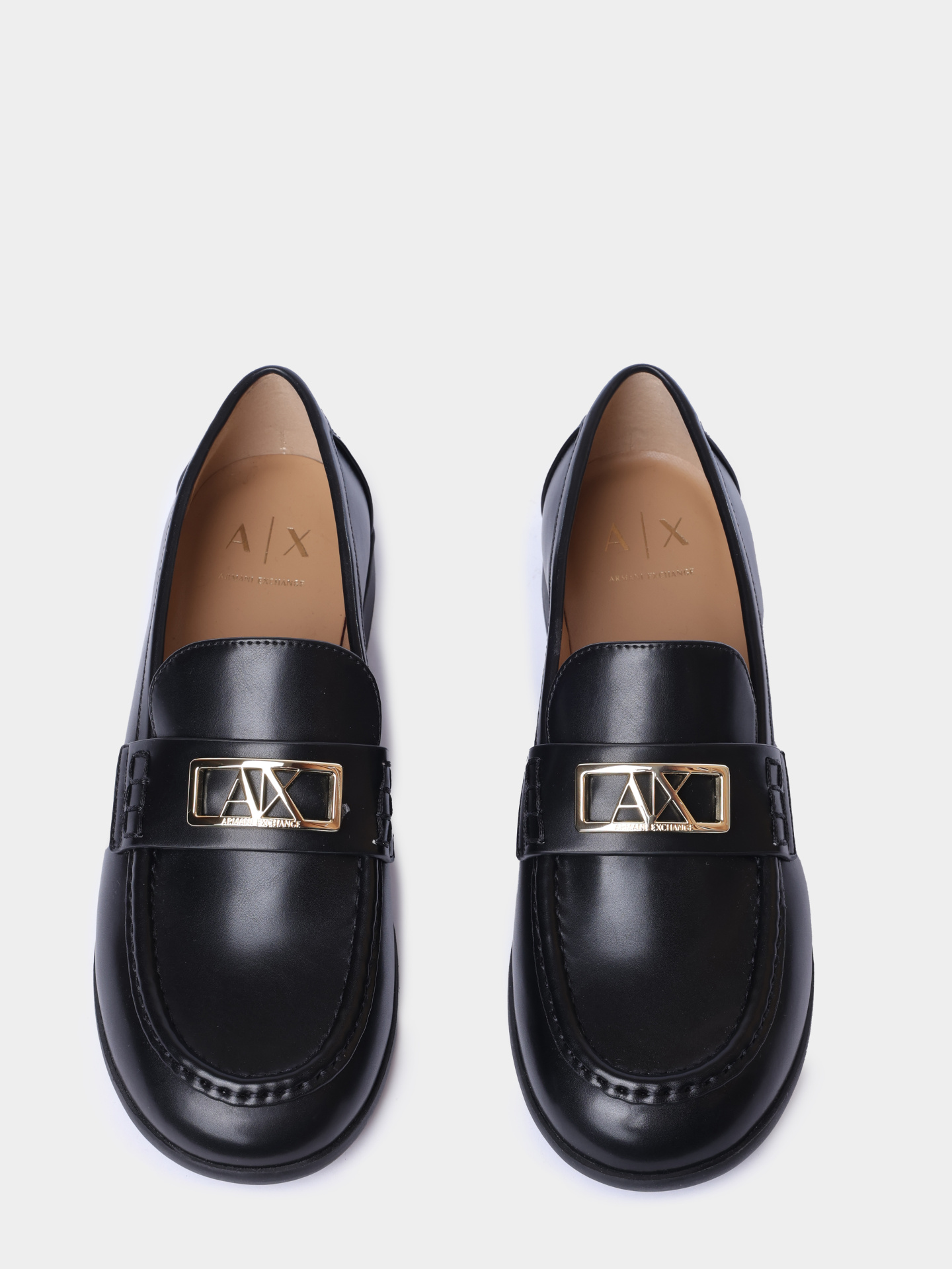 Лоферы Armani Exchange XW002579 AF17474 UC001 черные женские — купить в интернет-магазине Verdistore