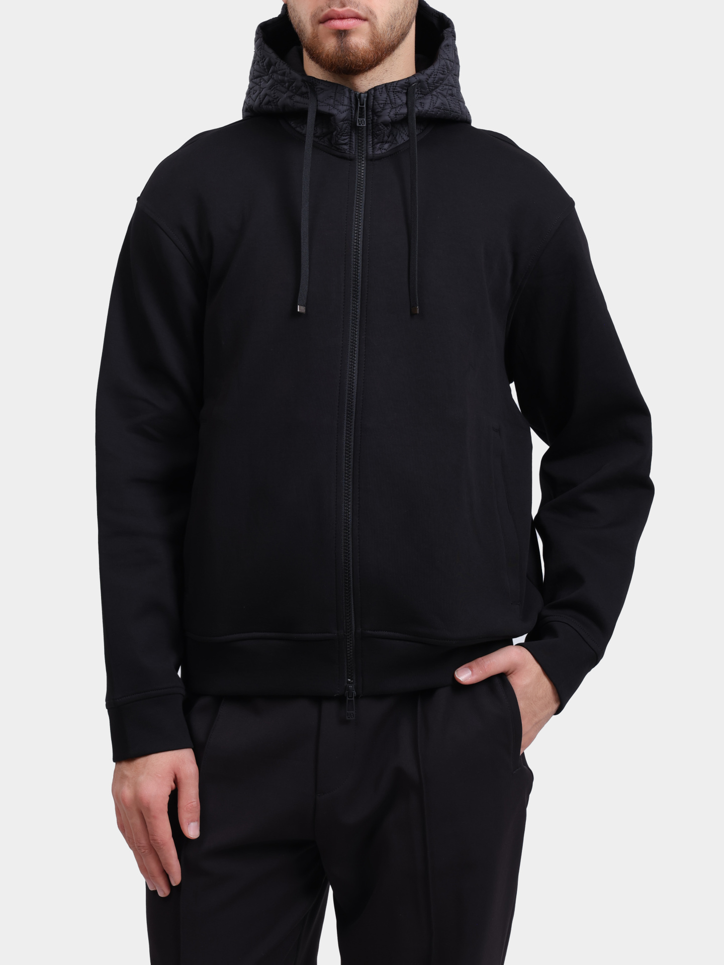 Мастерка Armani Exchange XM001891 AF10818 UC001 черная мужская — купить в интернет-магазине Verdistore