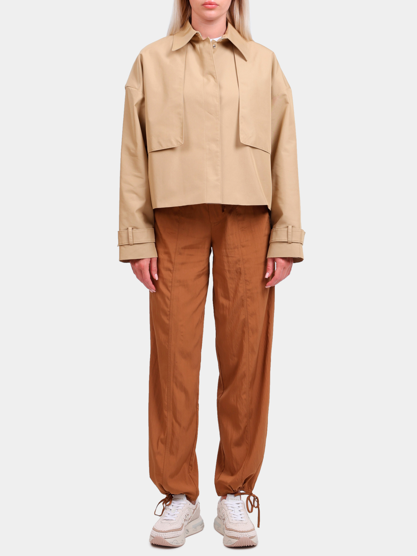 Куртка Calvin Klein K20K208379 PFN бежевая женская — купить в интернет-магазине Verdistore