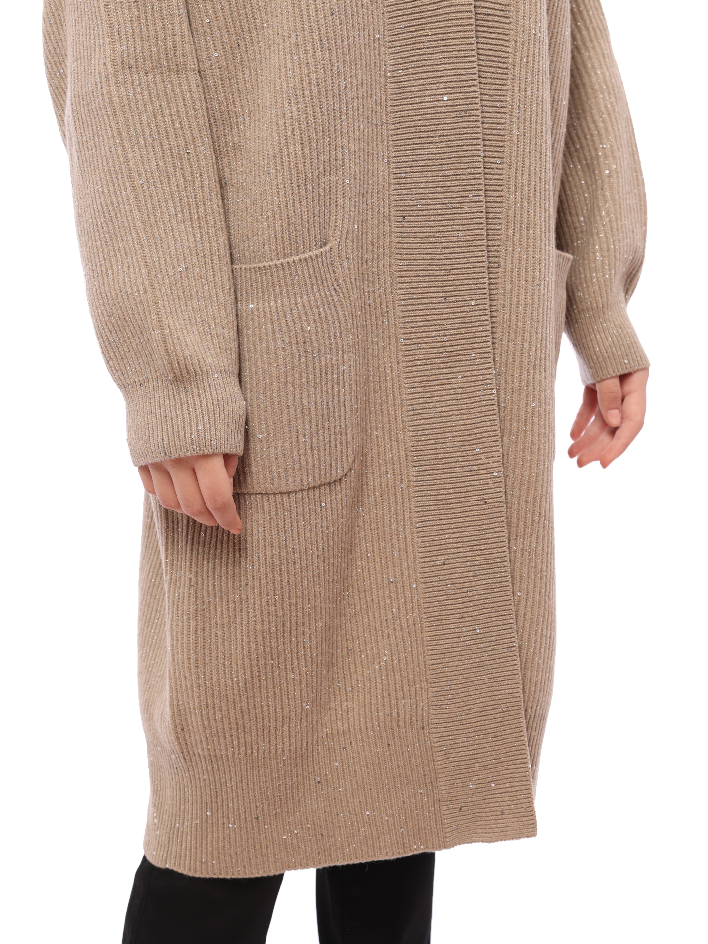 Кардиган Brunello Cucinelli MBM755806 C506 удлиненный женский — купить в интернет-магазине Verdistore