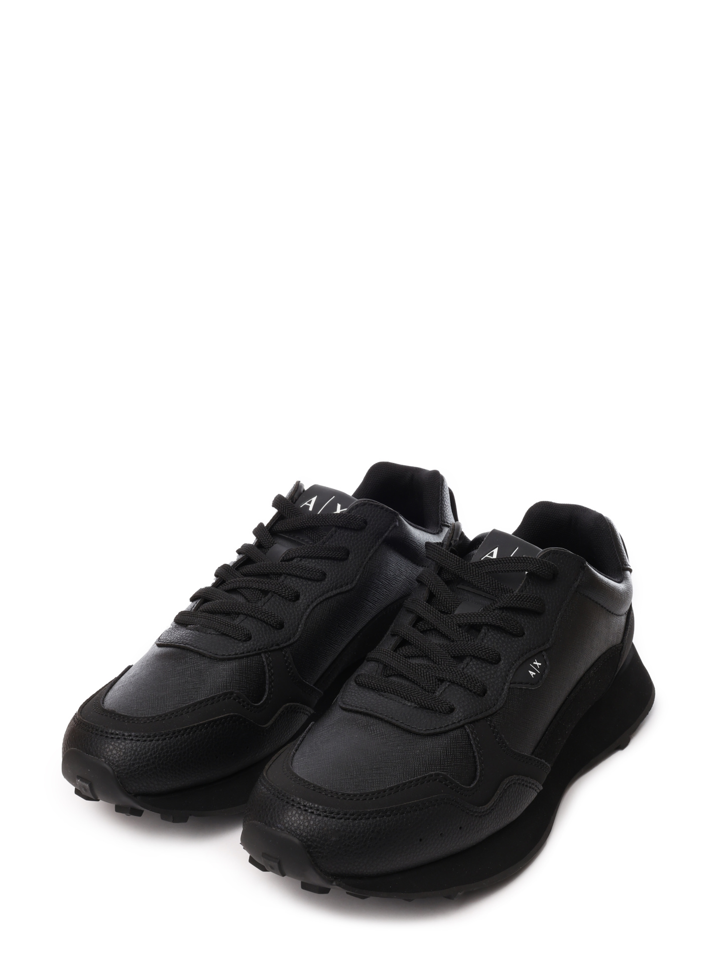 Кроссовки Armani Exchange XUX205 XV869 K001 черные мужские с замшевыми вставками — купить в интернет-магазине Verdistore