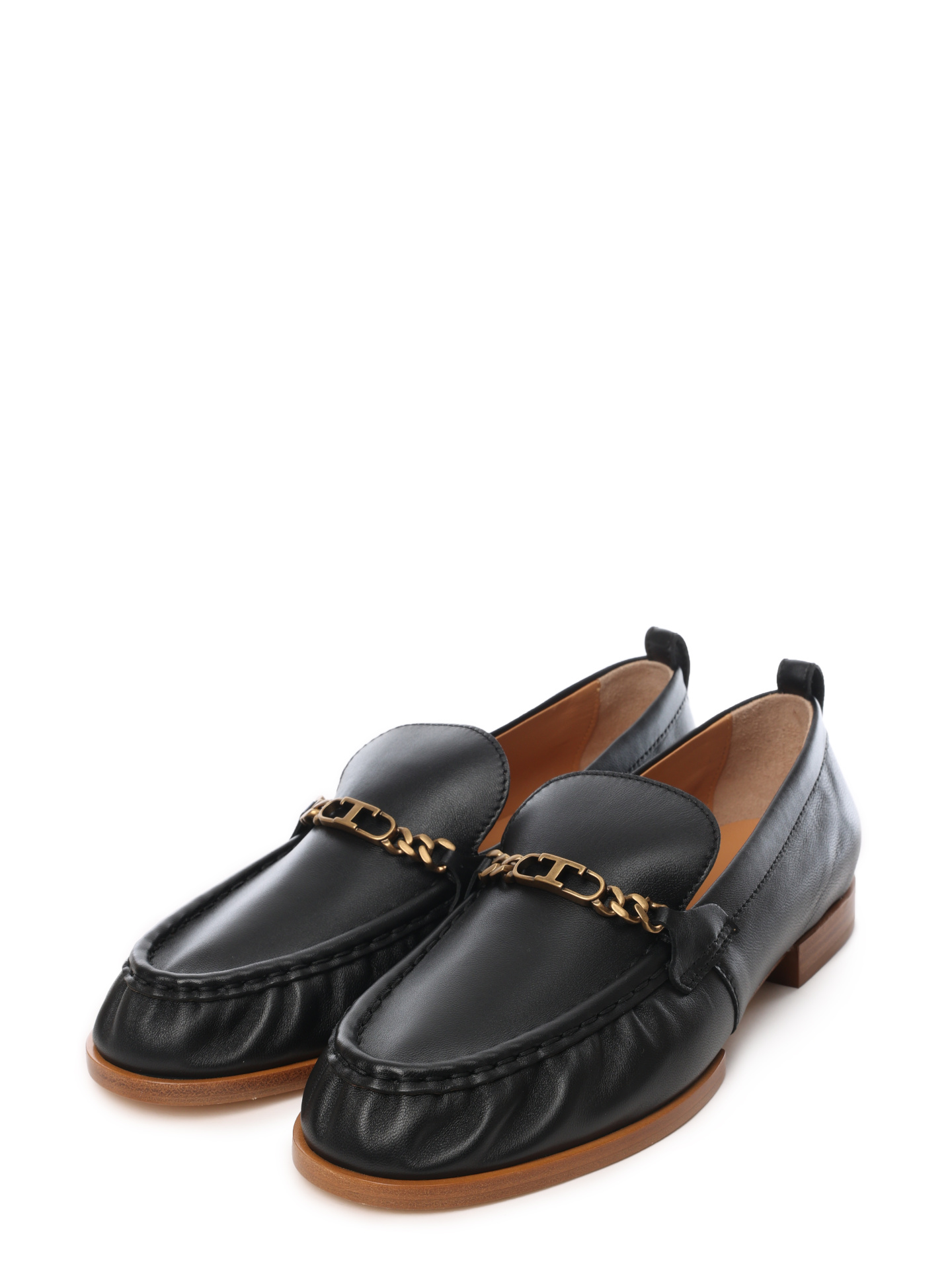 Лоферы XXW19K0HC80SOMB999 черные из натуральной кожи — купить в интернет-магазине Verdistore