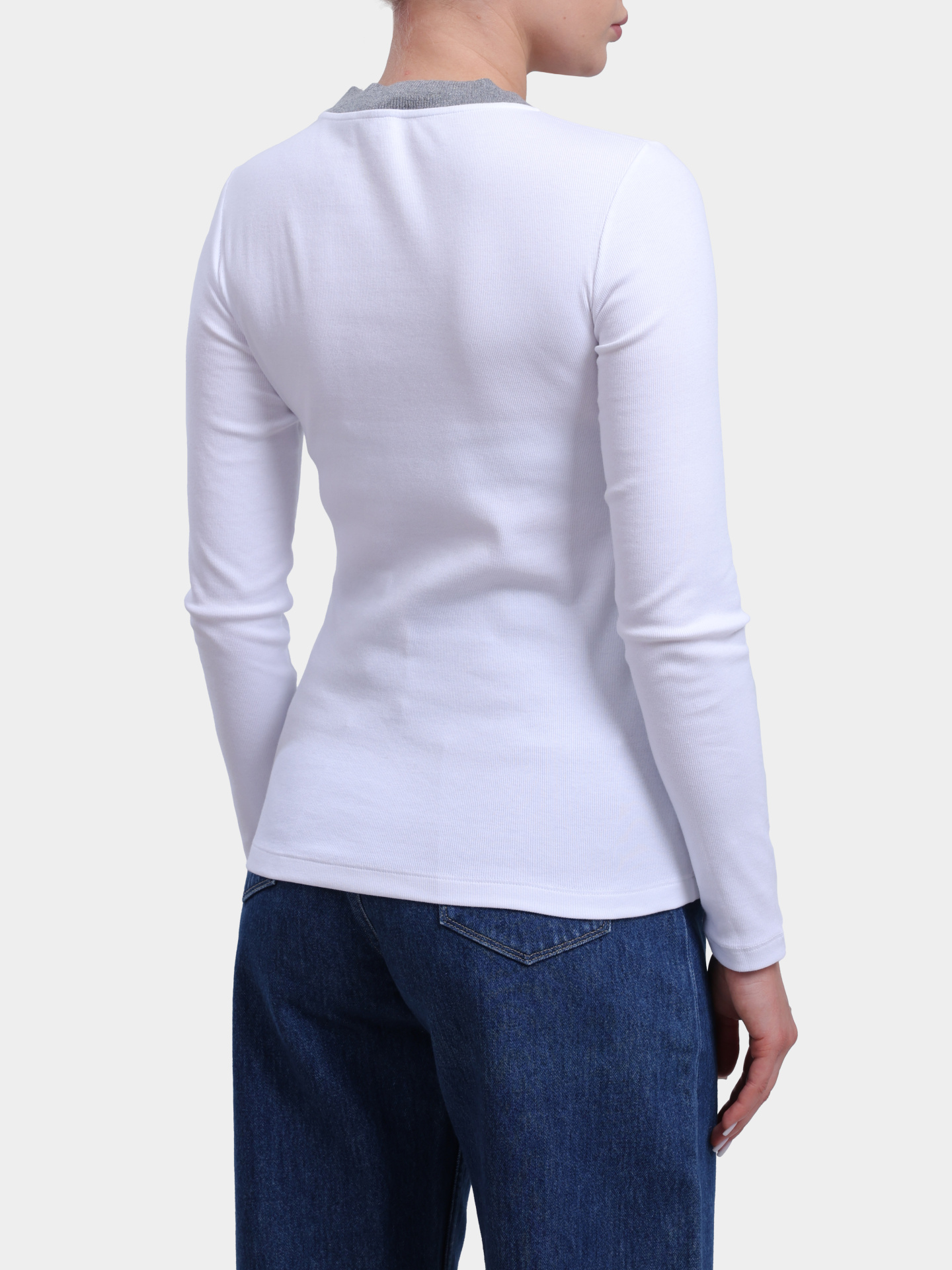 Лонгслив Peserico S06707J0 5669B 72B белый женский — купить в интернет-магазине Verdistore