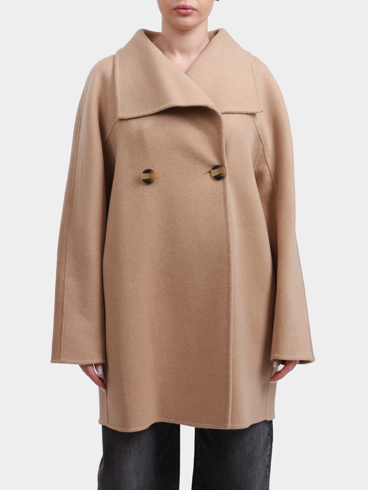 Пальто Armani Exchange XW000715 AF16216 U1051 бежевое женское — купить в интернет-магазине Verdistore