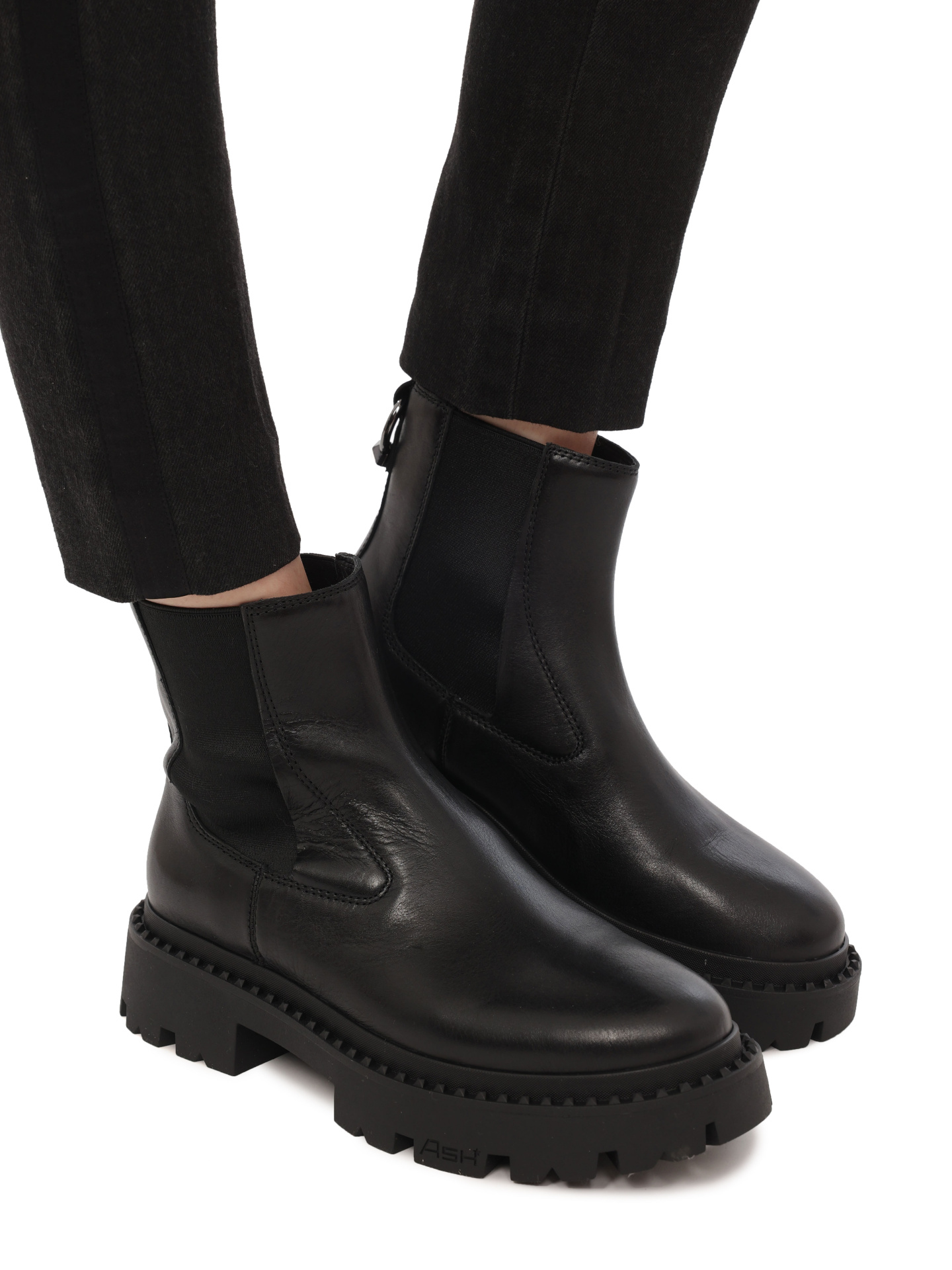 Ботинки ASH 9AH.AH130757.K черные женские из кожи — купить в интернет-магазине Verdistore