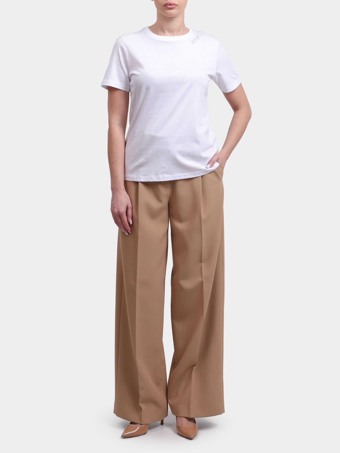 Футболка 58 254JE58Tori 10018228 100 белая женская — купить в интернет-магазине Verdistore