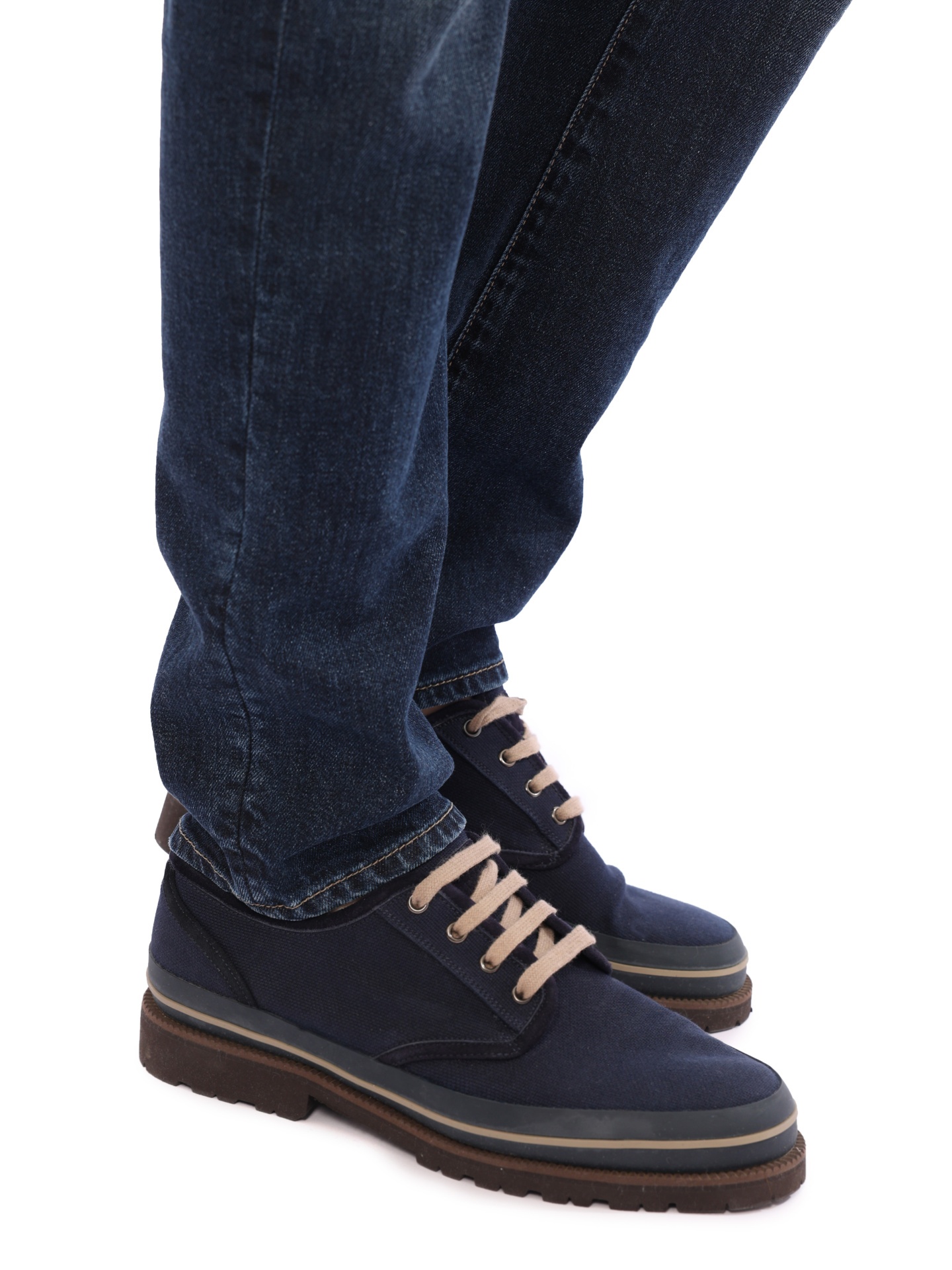 Дерби Brunello Cucinelli MZUPANV903 текстильные мужские — купить в интернет-магазине Verdistore