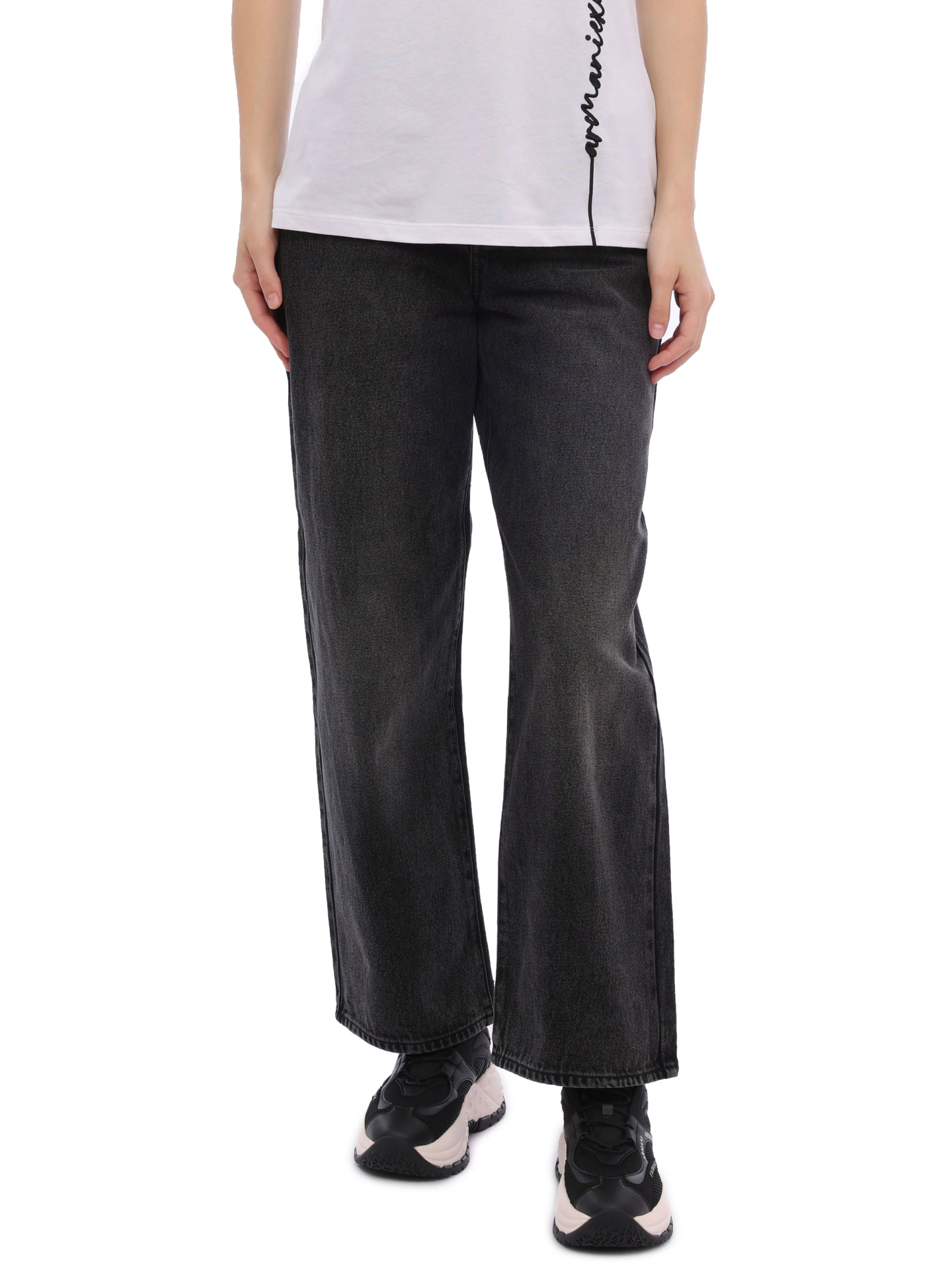 Джинсы Armani Exchange 6RYJ38 Y11AZ 0204 черные женские — купить в интернет-магазине Verdistore