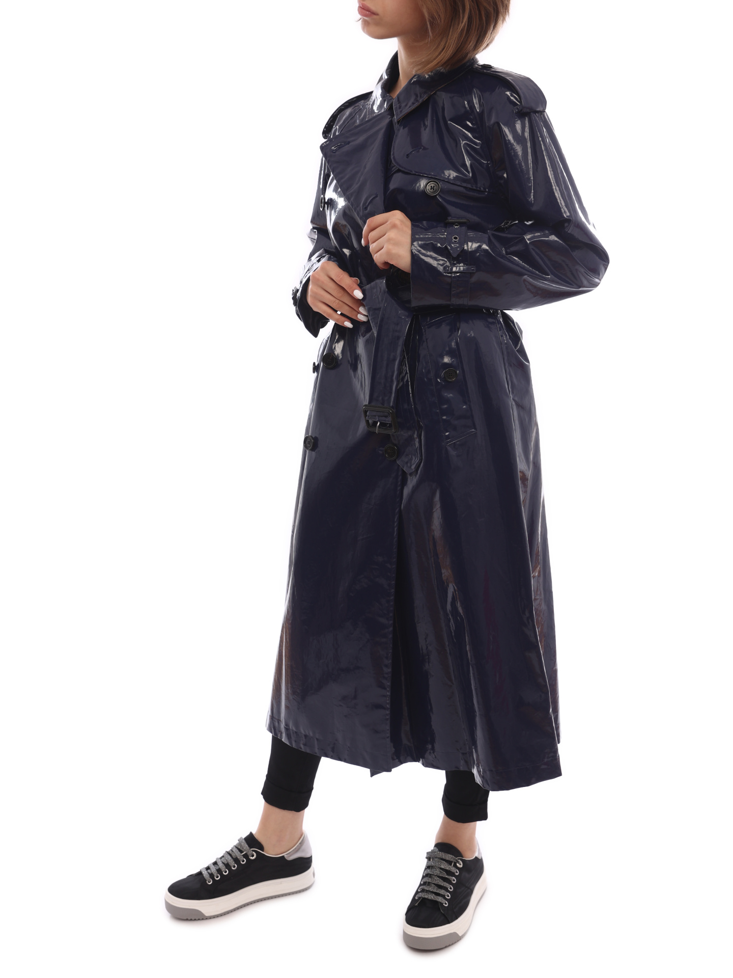 Тренч Burberry 4065455 синий женский — купить в интернет-магазине Verdistore