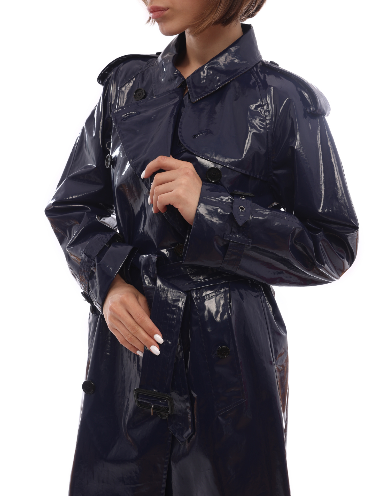 Тренч Burberry 4065455 синий женский — купить в интернет-магазине Verdistore