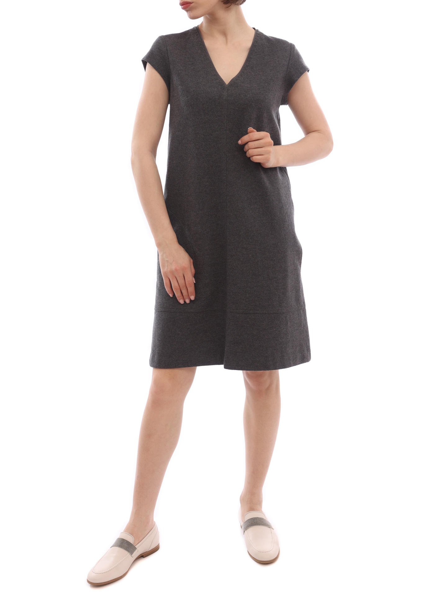 Платье Brunello Cucinelli MOZ362776 шерстяное женское — купить в интернет-магазине Verdistore