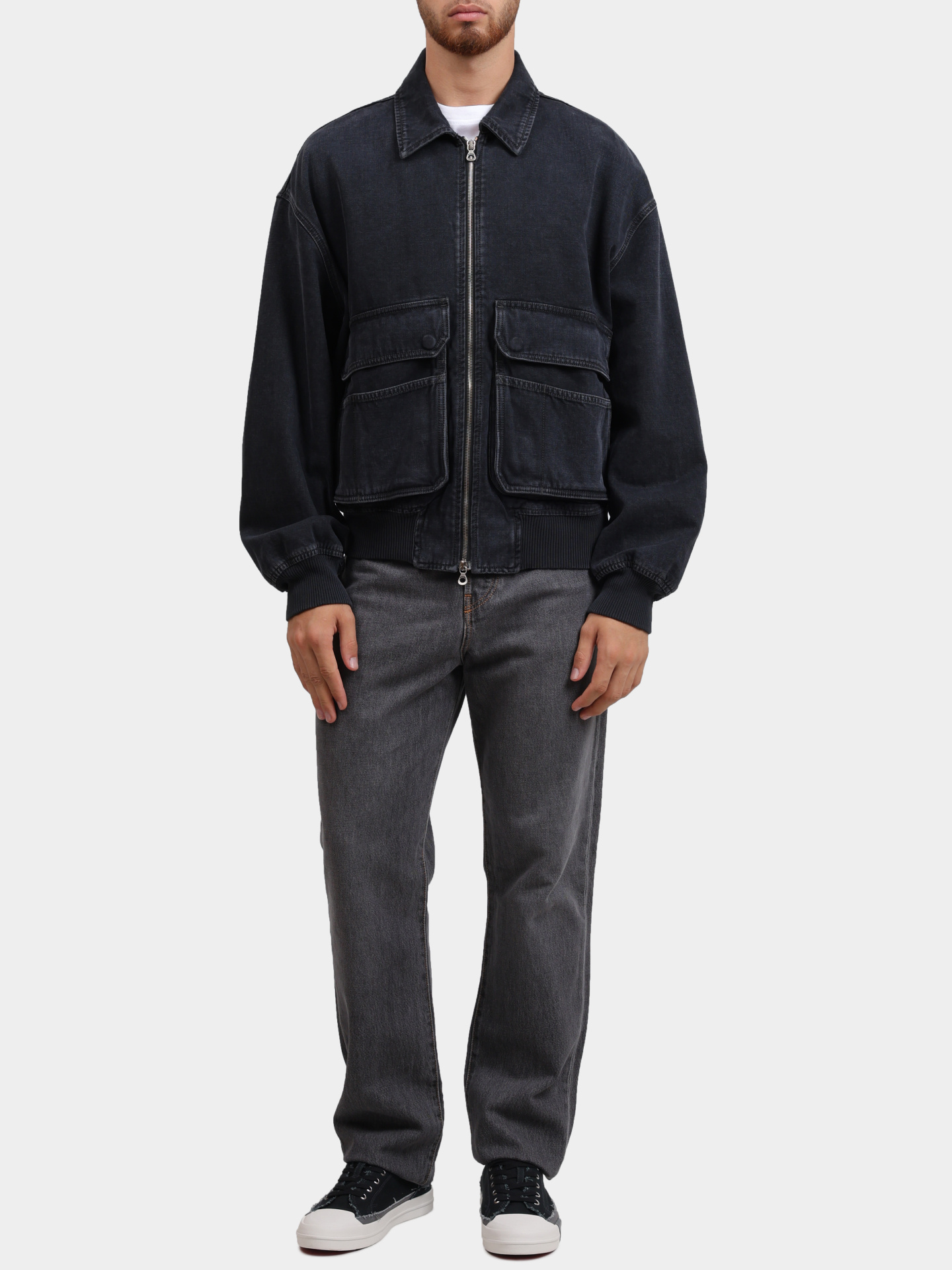 Бомбер Diesel A15780007Z902 джинсовый мужской — купить в интернет-магазине Verdistore