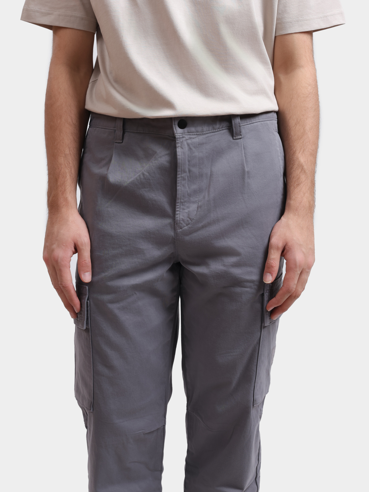 Брюки Sisla-9-Cargo 10268092 01 50544866 062 серые мужские — купить в интернет-магазине Verdistore