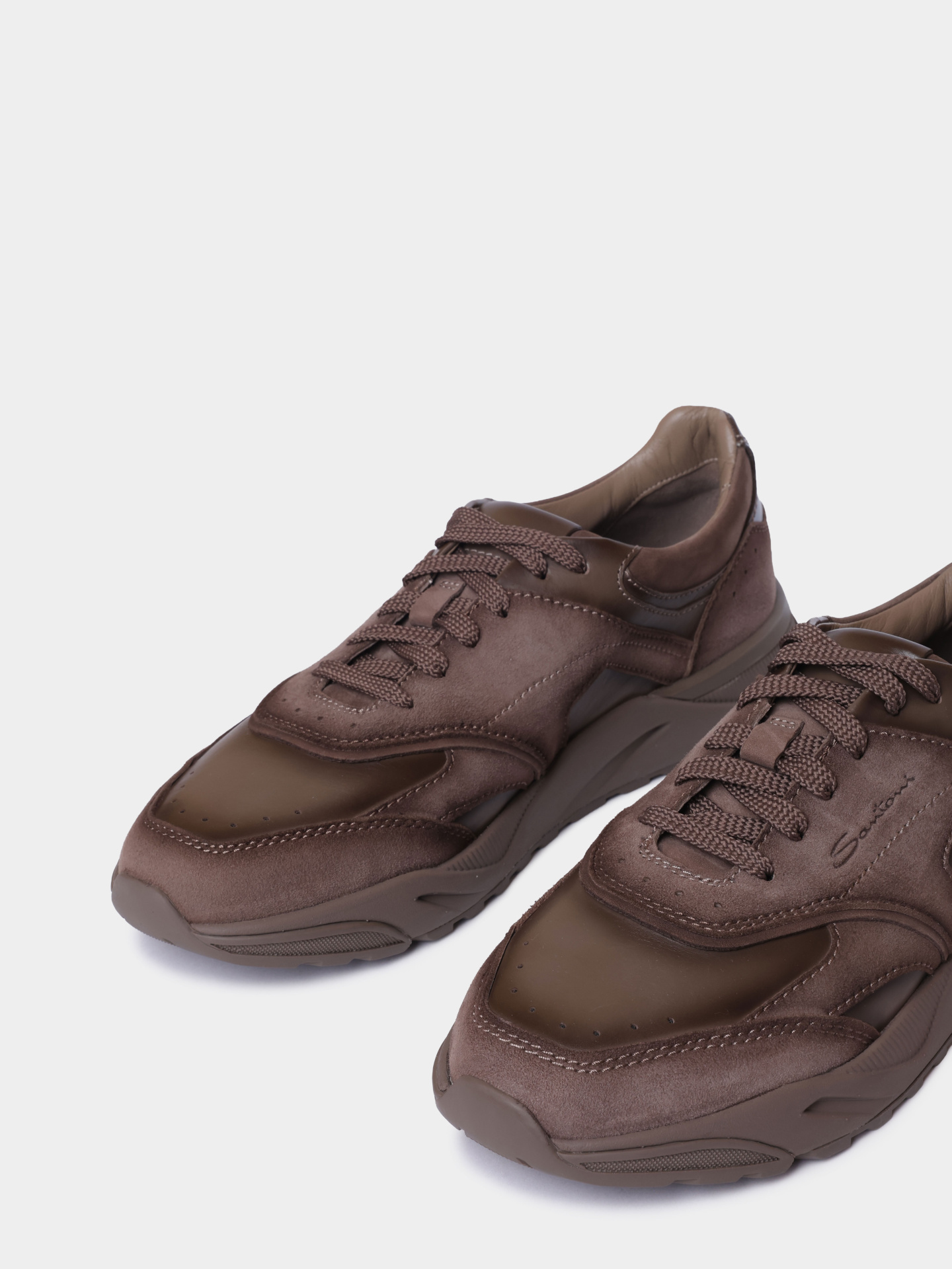 Кроссовки Santoni MBIG22112CPATKOHE81 комбинированные мужские — купить в интернет-магазине Verdistore