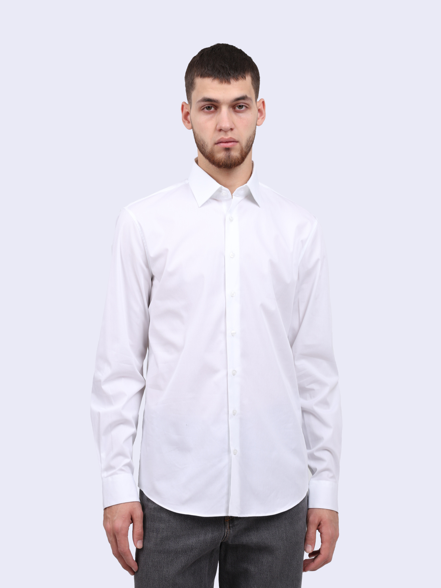 Рубашка Calvin Klein K10K109509 YAF белая мужская — купить в интернет-магазине Verdistore