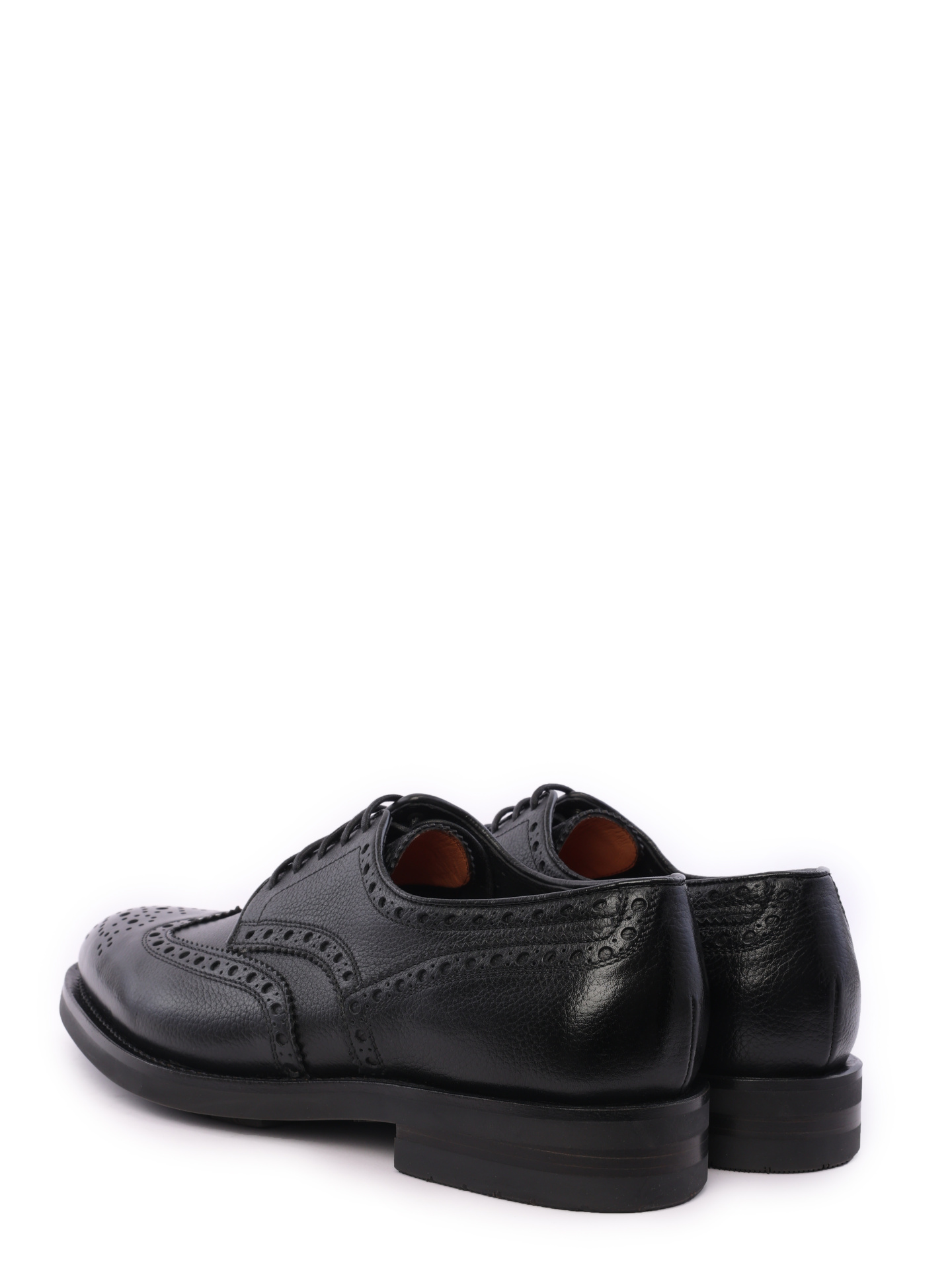 Дерби из черной фактурной кожи на высоком каблуке — купить в интернет-магазине Verdistore