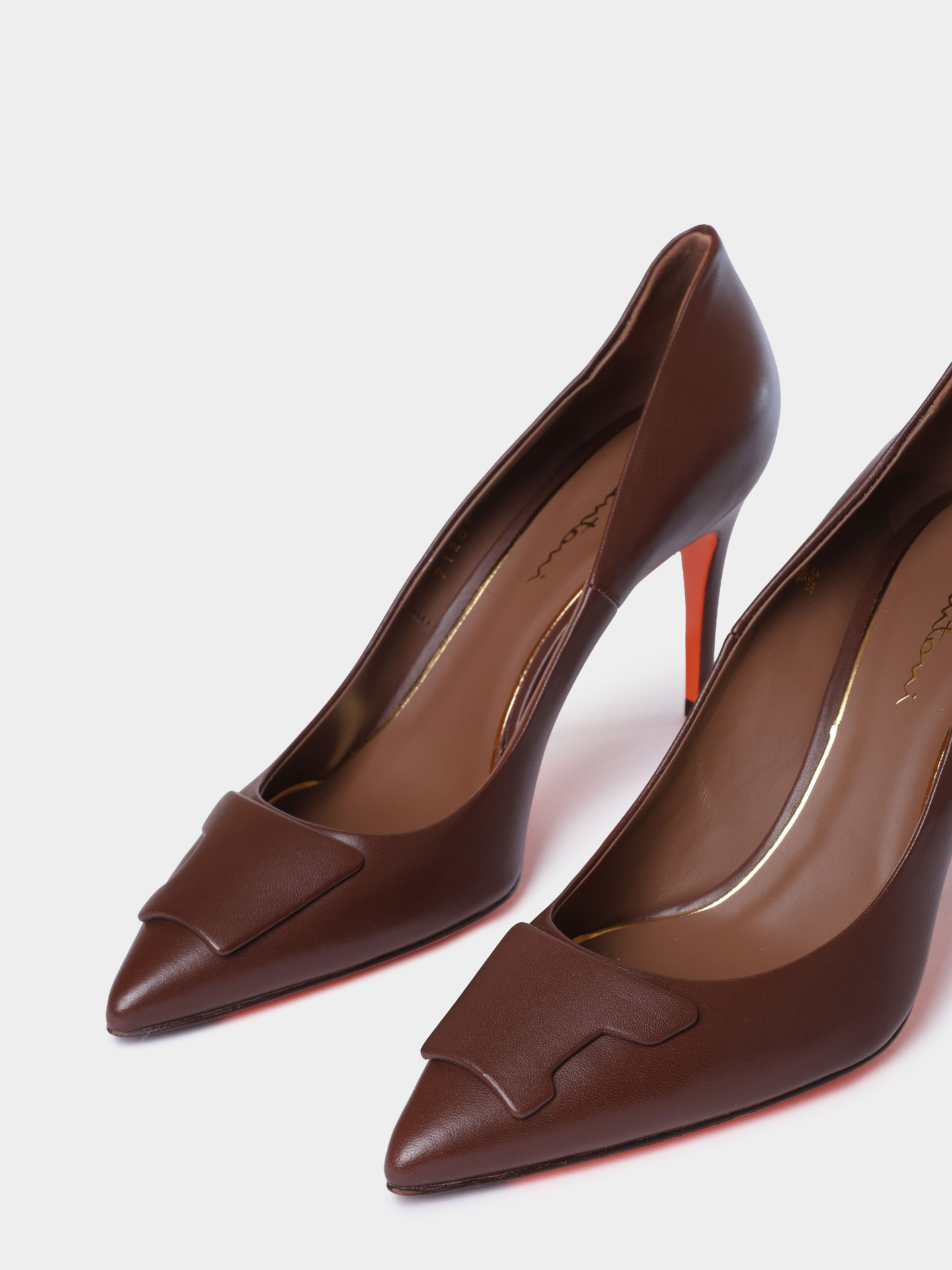 Туфли Santoni WDIG71207HI2TSZAS50 кожаные женские — купить в интернет-магазине Verdistore