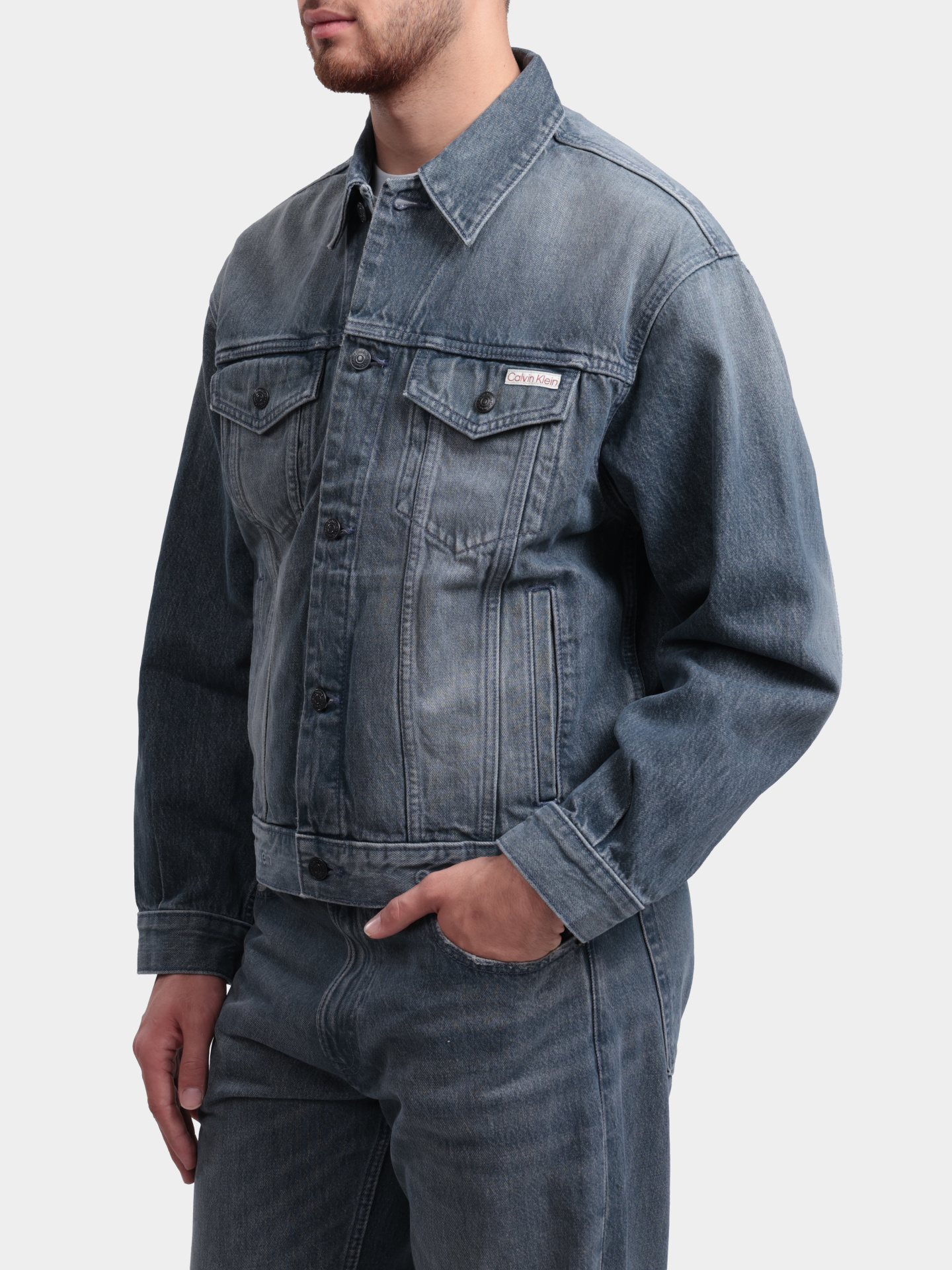 Куртка Calvin Klein Jeans LV04RF723G SCO джинсовая мужская — купить в интернет-магазине Verdistore