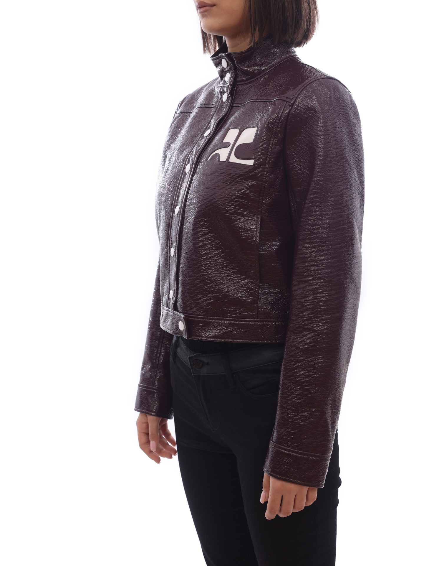 Куртка Courreges 318BL05218 бордовая женская — купить в интернет-магазине Verdistore