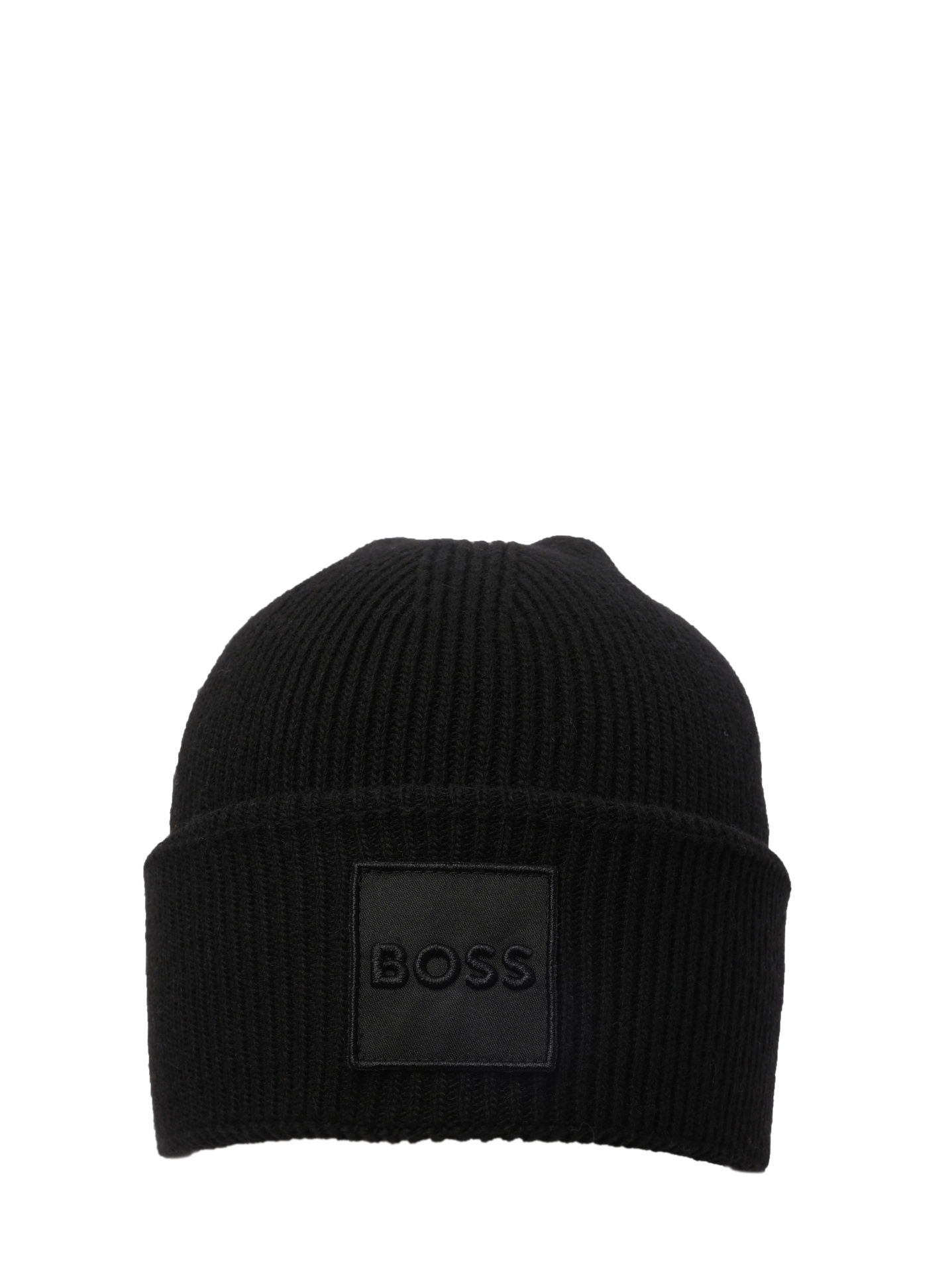 Шапка Boss 50497957 001 черная мужская с логотипом — купить в интернет-магазине Verdistore