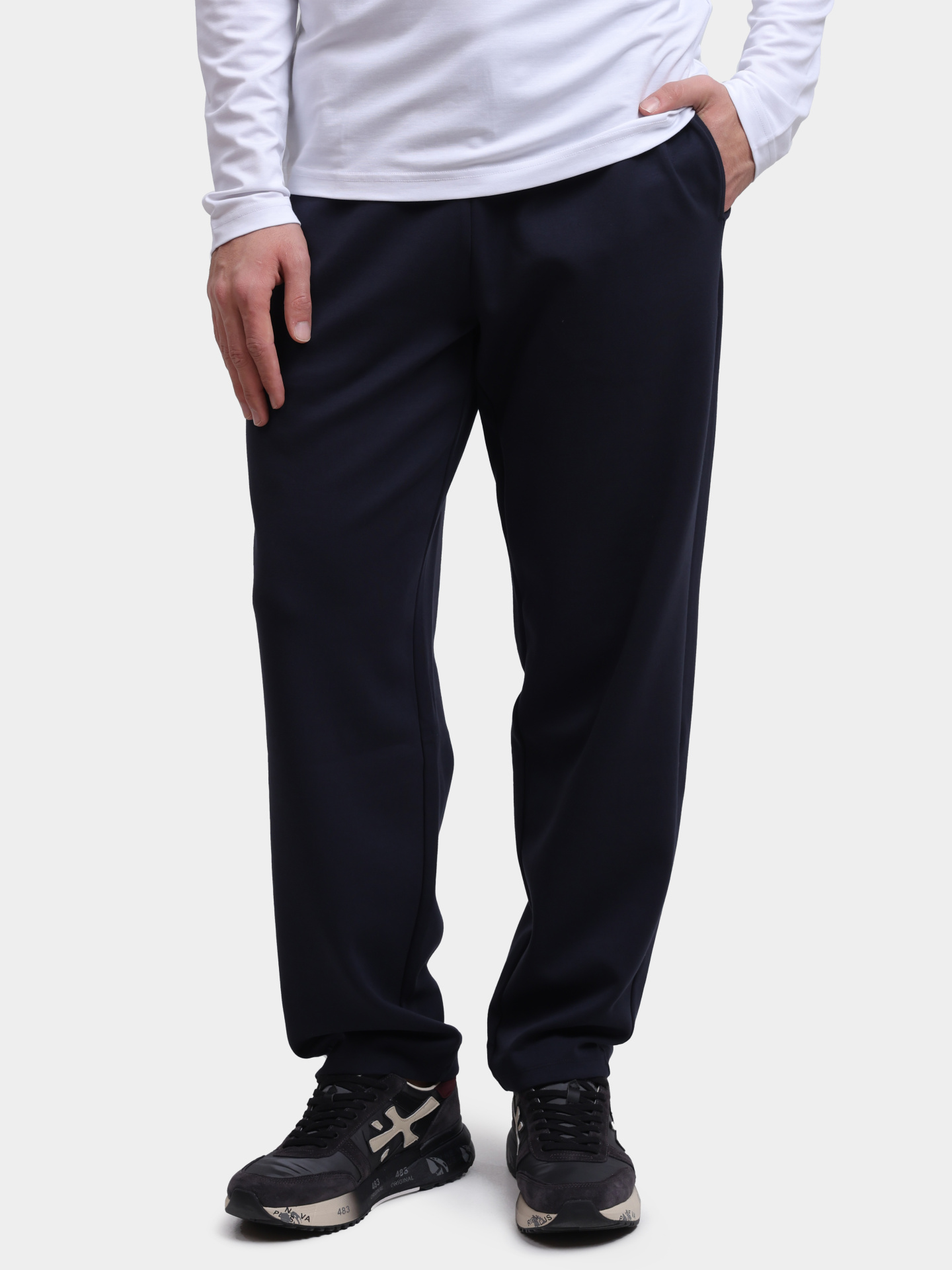 Брюки спортивные EA7 7X000133 AF13790 UB102 темно-синие мужские — купить в интернет-магазине Verdistore