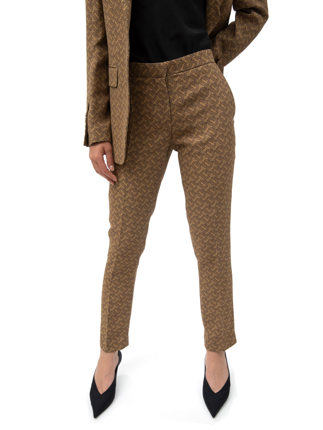 Брюки Burberry 8017247 A7295 шелковые женские — купить в интернет-магазине Verdistore