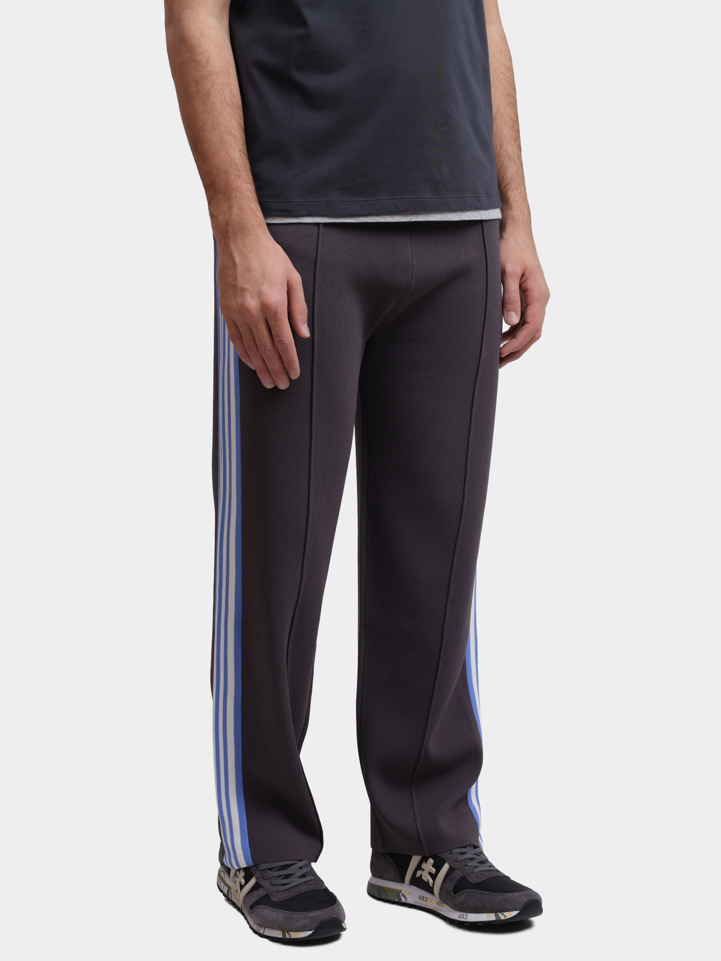 Брюки спортивные Autry PAPM - B6KL серые мужские с лампасами — купить в интернет-магазине Verdistore