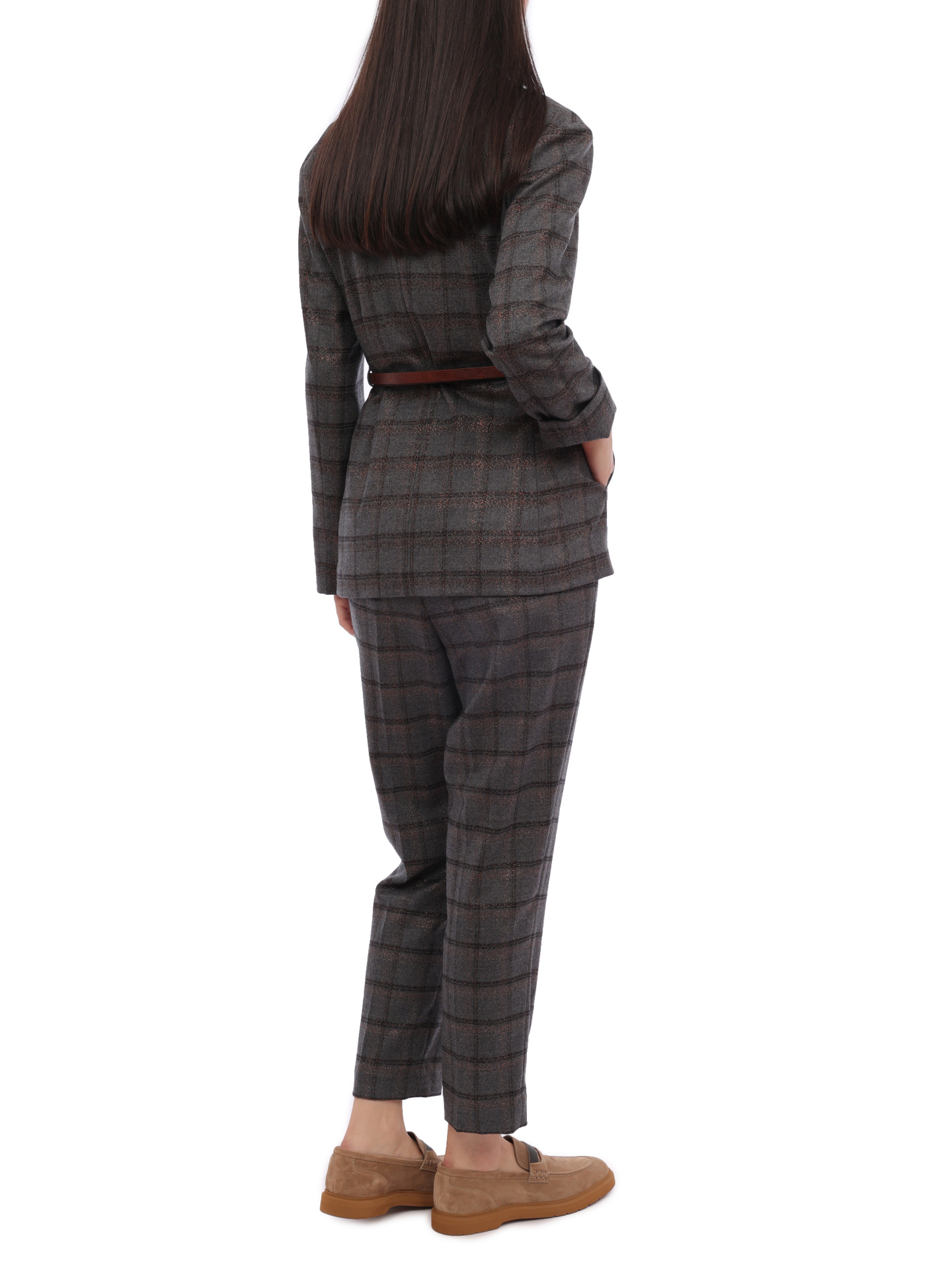 Костюм Brunello Cucinelli MB506T8308 клетчатый женский — купить в интернет-магазине Verdistore