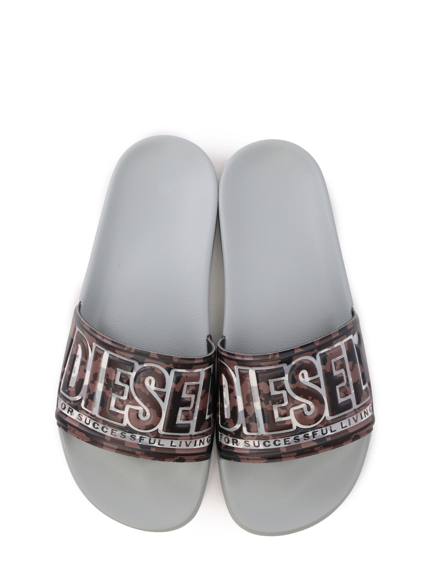 Шлепанцы Diesel Y03211P5605H9851 комбинированные женские с логотипом — купить в интернет-магазине Verdistore