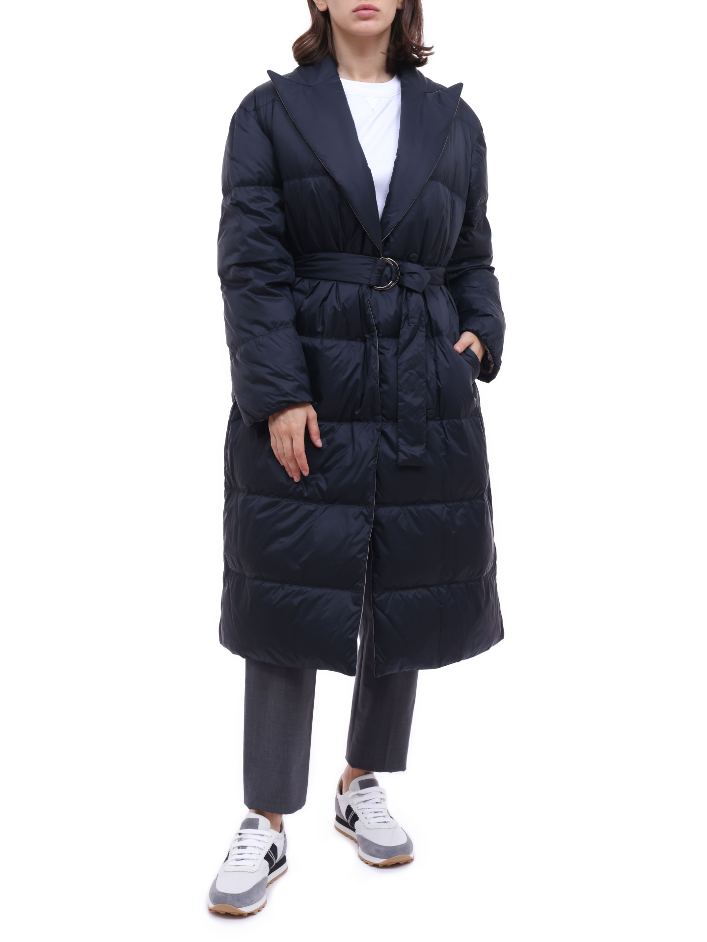 Пуховик Brunello Cucinelli MR4059690 CBT87 двусторонний женский — купить в интернет-магазине Verdistore