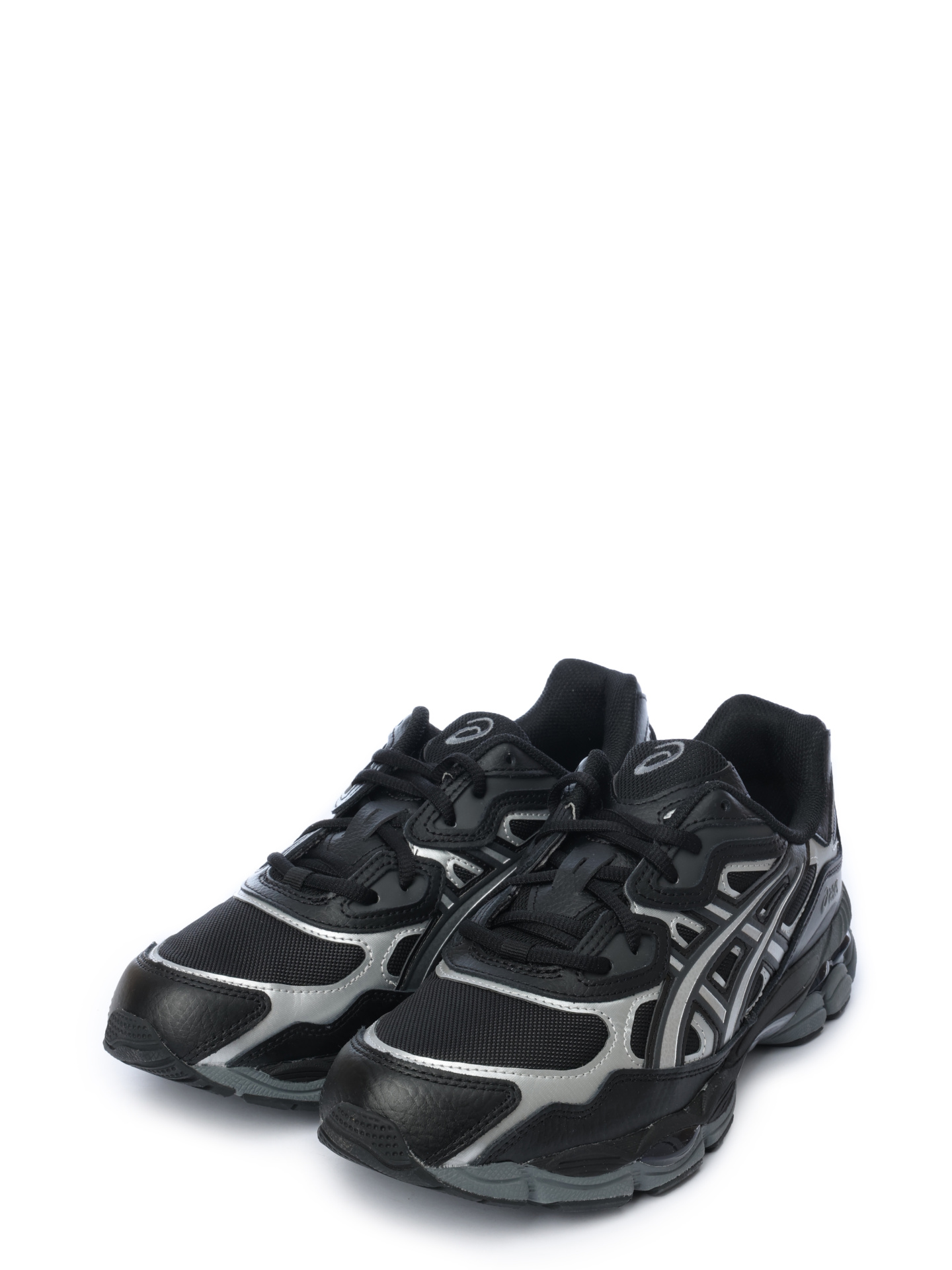Кроссовки Asics 1203A280 002 черные мужские с серебристыми вставками — купить в интернет-магазине Verdistore