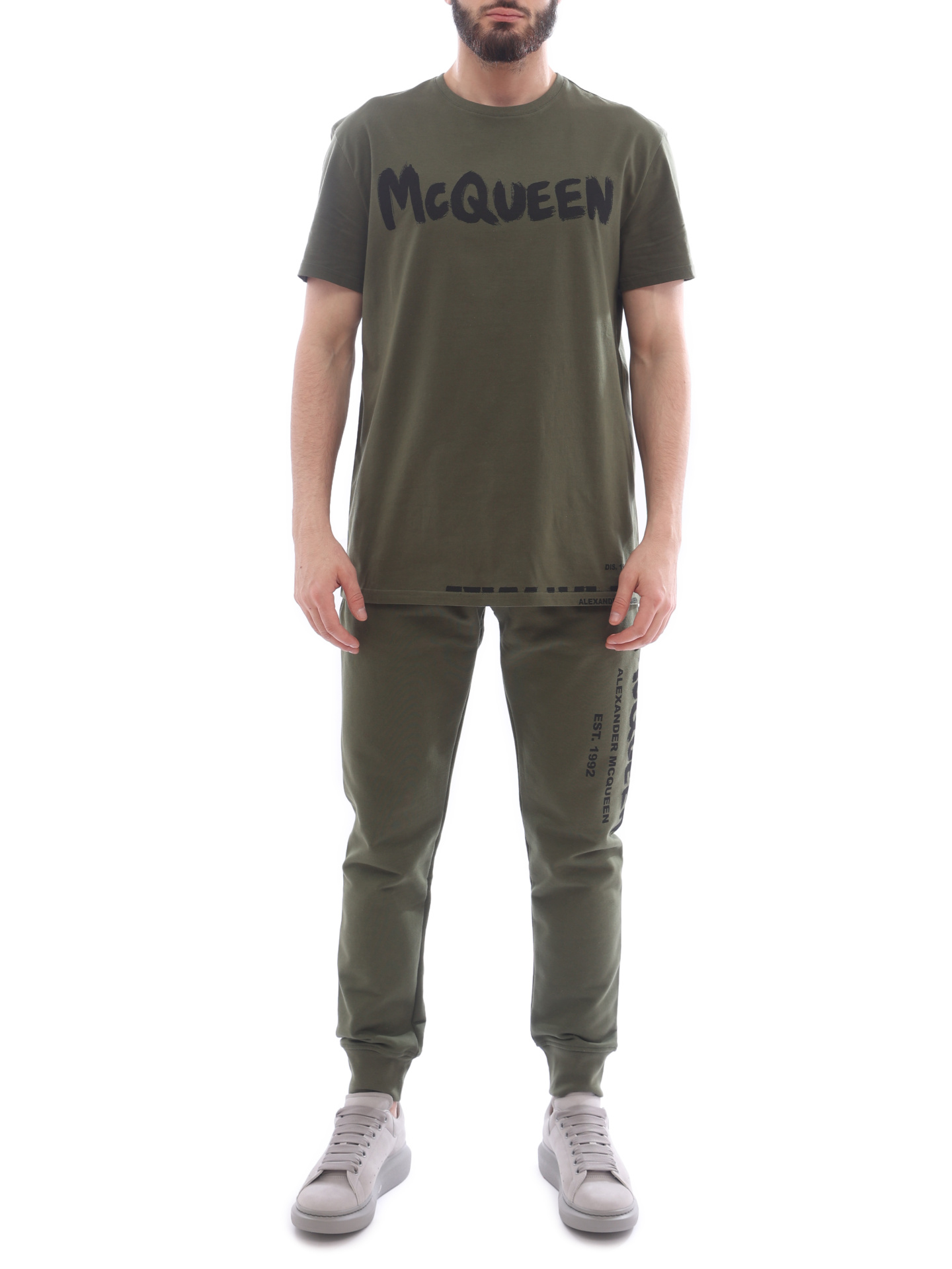 Брюки Alexander McQueen 688714 QSZ81 0904 хаки мужские — купить в интернет-магазине Verdistore