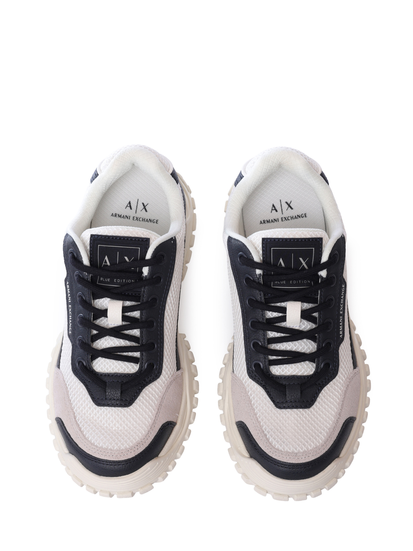 Кроссовки Armani Exchange XM001172 AF14669 MB106 комбинированные мужские на массивной подошве — купить в интернет-магазине Verdistore