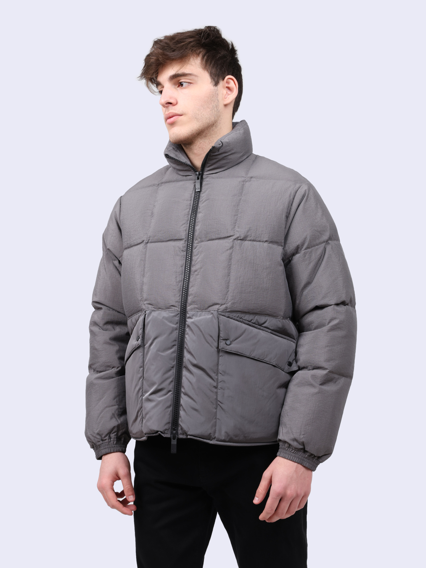 Пуховик Armani Exchange 6DZBL5 ZN5GZ 19AA серый мужской — купить в интернет-магазине Verdistore