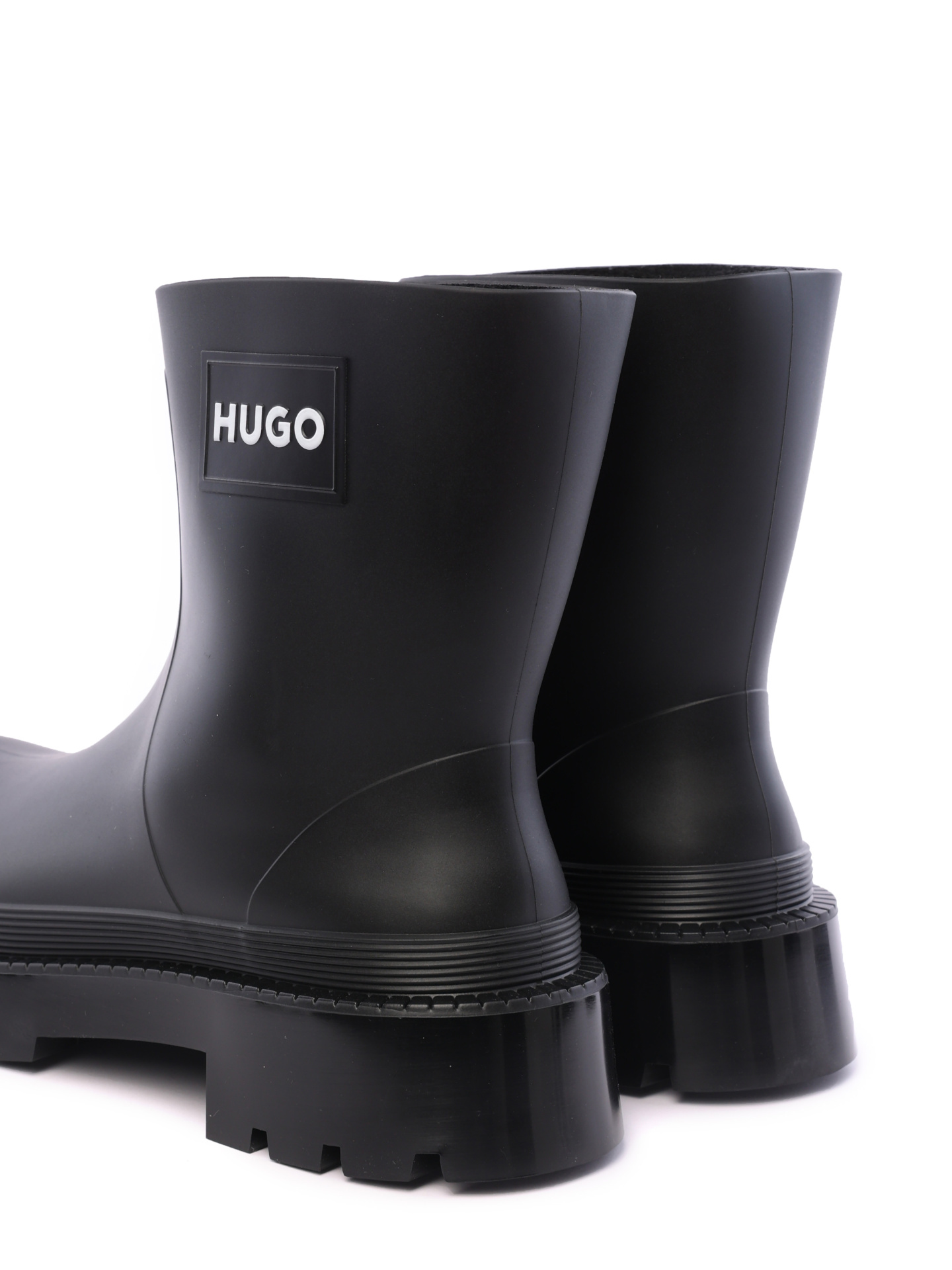 Резиновые полусапоги 50487964 001 черные женские с логотипом — купить в интернет-магазине Verdistore