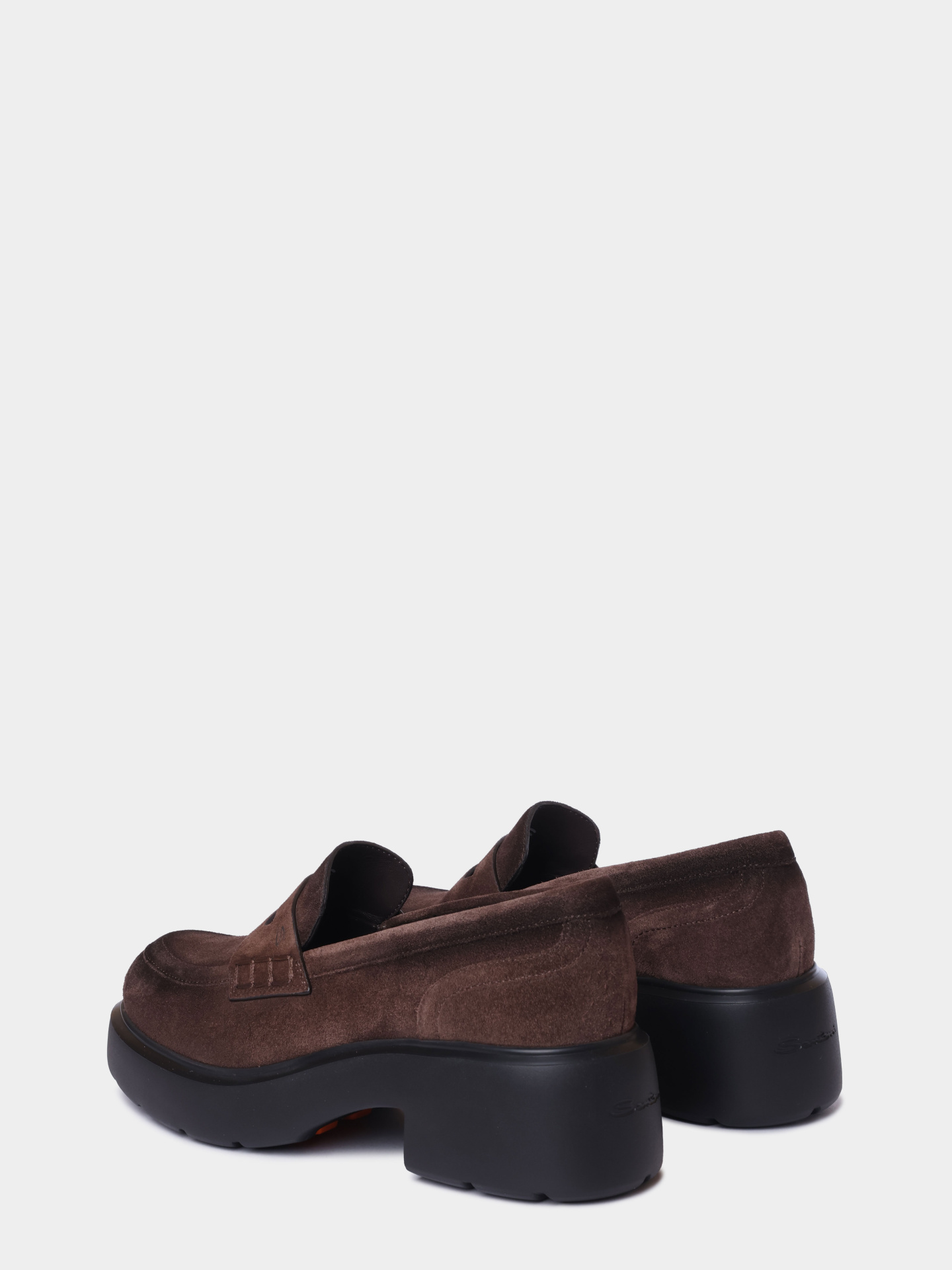 Лоферы Santoni WUEG71868SMOTHLWT50 замшевые женские — купить в интернет-магазине Verdistore