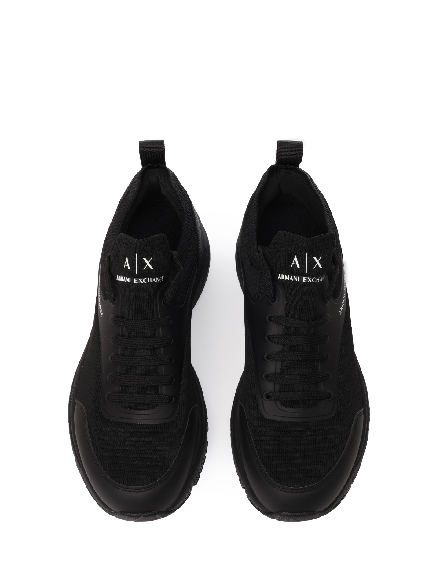Кроссовки Armani Exchange XUX232 XV870 00002 черные мужские с изогнутой подошвой — купить в интернет-магазине Verdistore