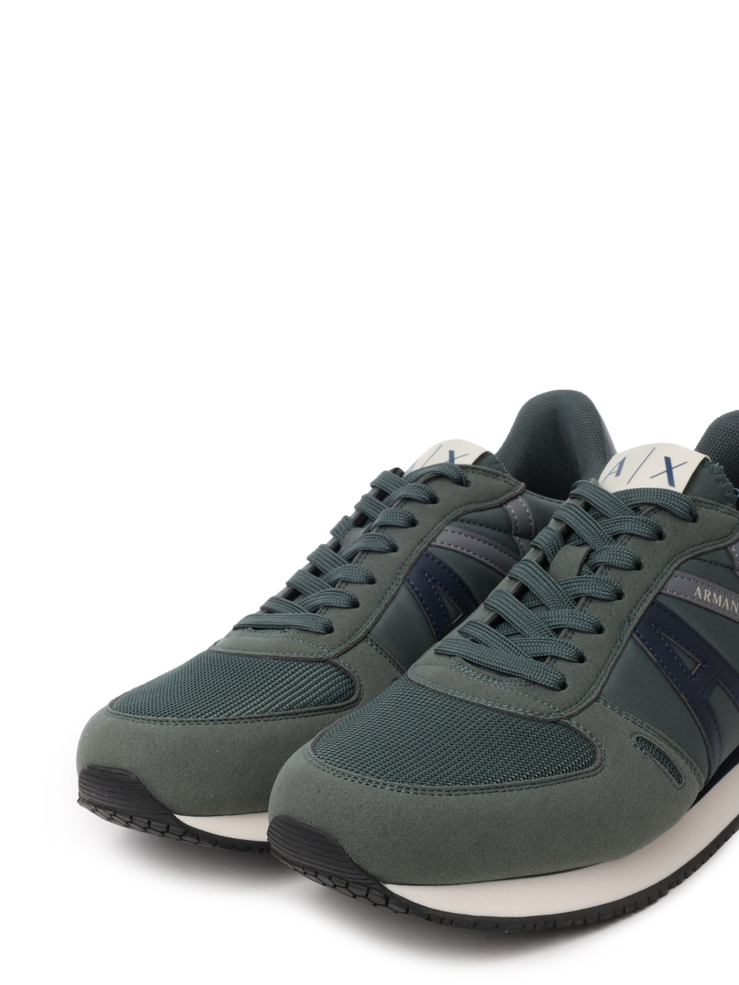 Кроссовки Armani Exchange XUX017 XCC68 T156 мужские текстильные с логотипом — купить в интернет-магазине Verdistore