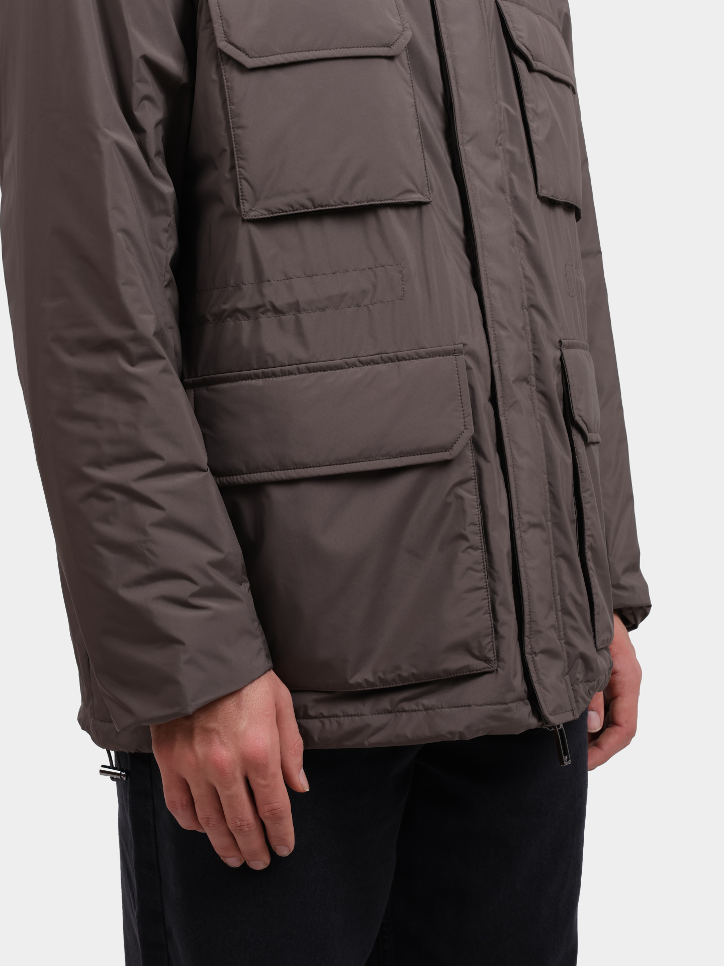 Куртка Emporio Armani EM003184 AF18503 U8143 коричневая мужская — купить в интернет-магазине Verdistore