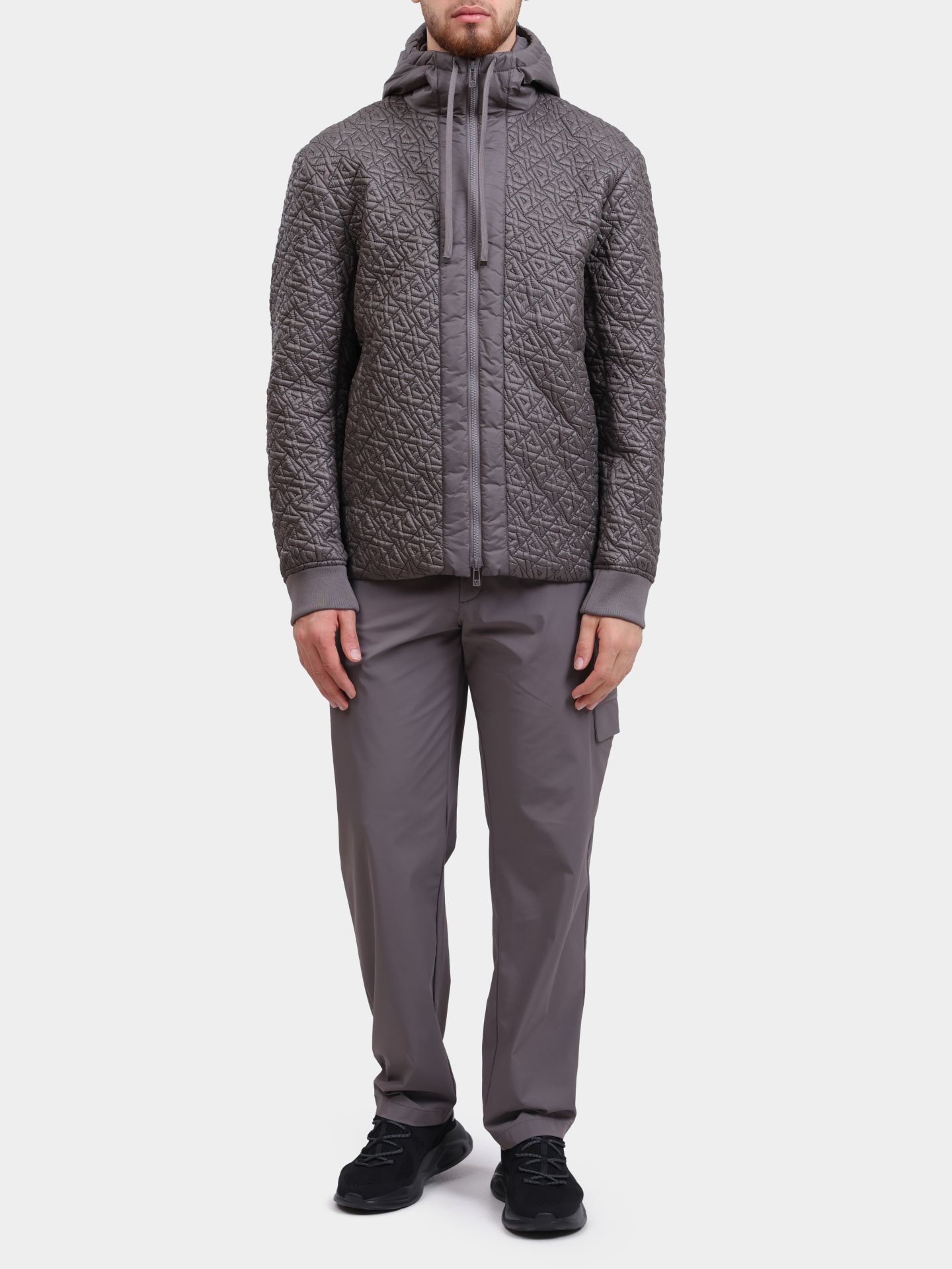 Куртка Armani Exchange XM001093 AF16589 F8044 серая мужская — купить в интернет-магазине Verdistore