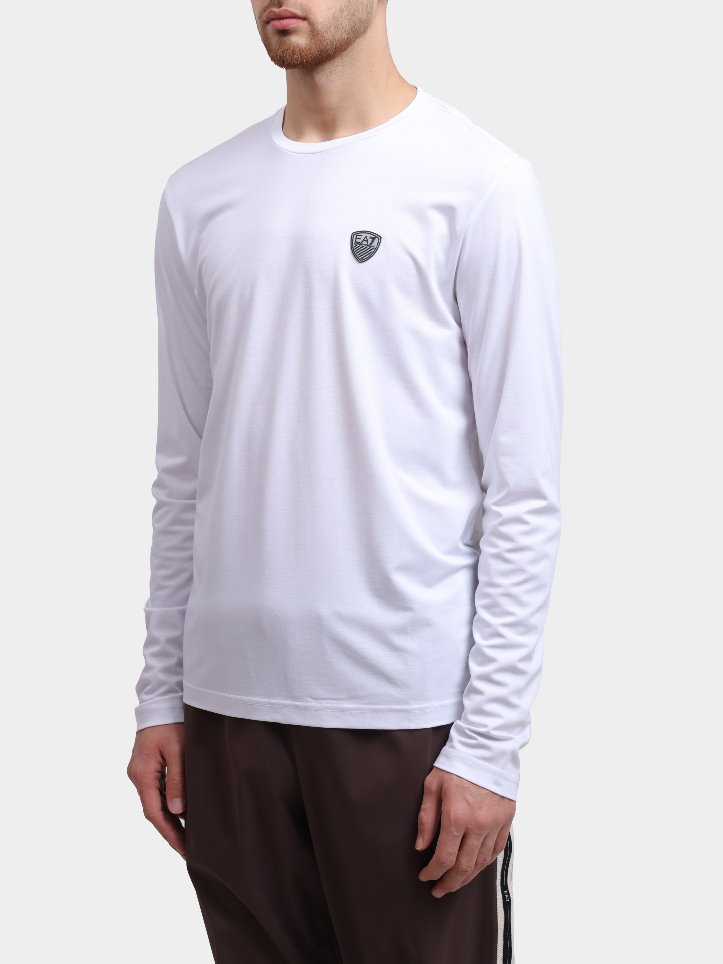 Лонгслив EA7 8NPT17 PJRGZ 1100 белый мужской — купить в интернет-магазине Verdistore