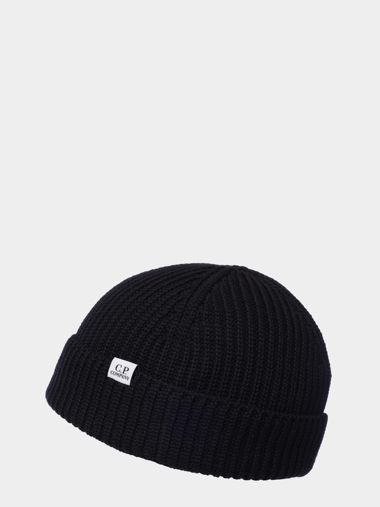 Шапка C.P. Company 19CMAC164A-005509A 999 черная мужская из шерсти — купить в интернет-магазине Verdistore
