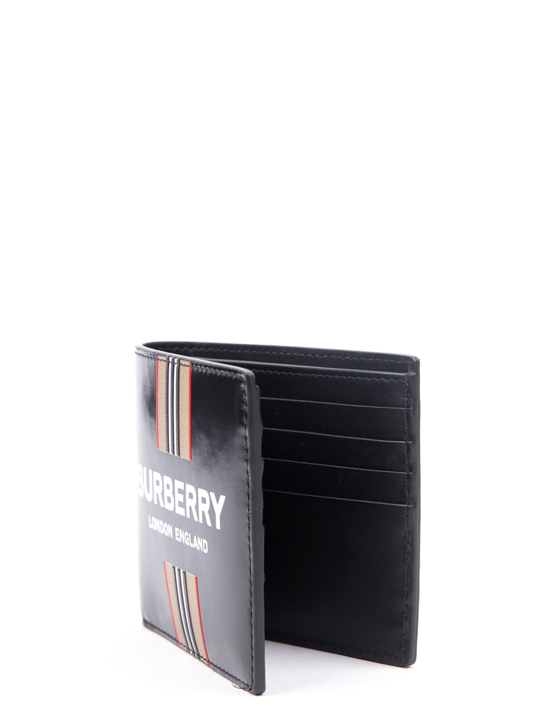 Кошелек Burberry 8030525 черный мужской с логотипом — купить в интернет-магазине Verdistore