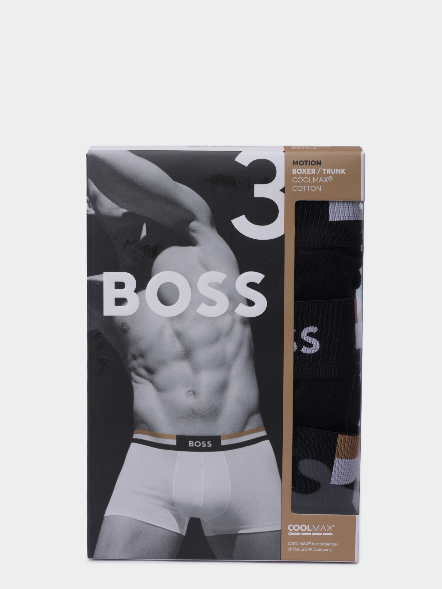 Комплект трусов 3 пары Trunk 3P Motion 10260345 01 50516542 001 черный мужской — купить в интернет-магазине Verdistore