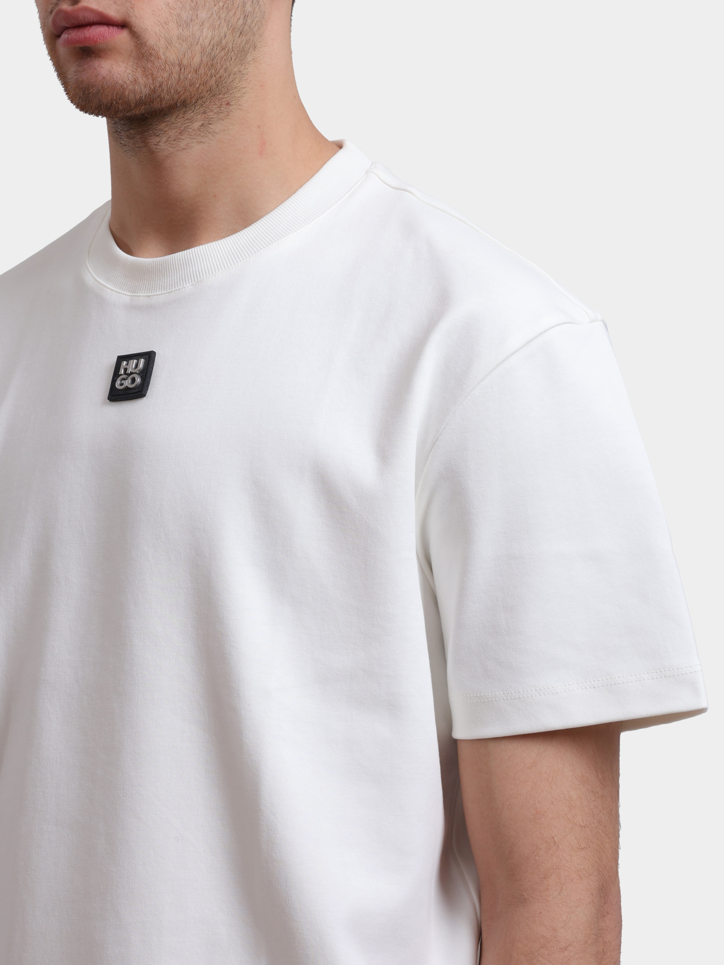 Футболка Hugo Dalile 10231453 01 мужская белая — купить в интернет-магазине Verdistore