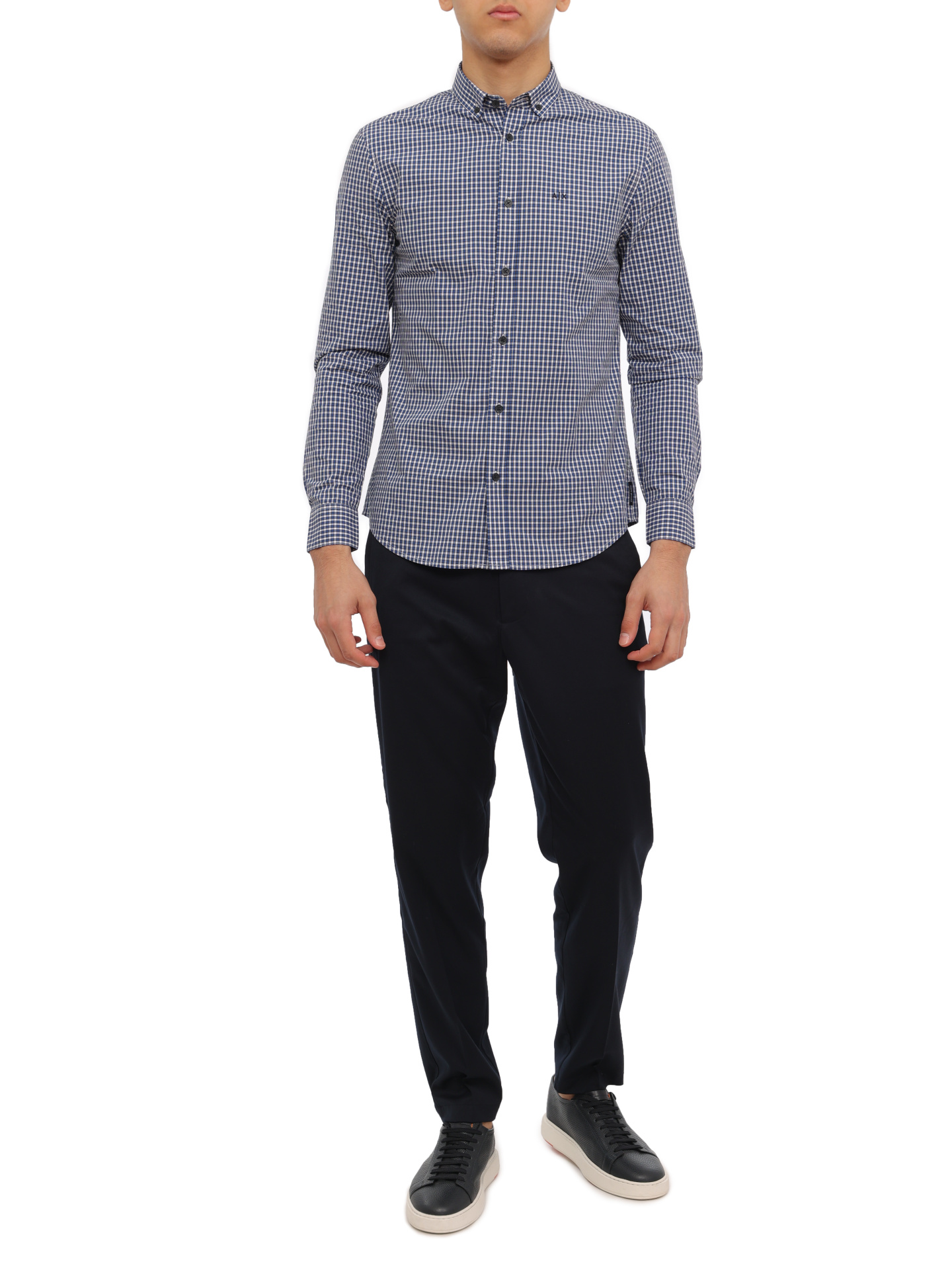 Рубашка Armani Exchange 6RZC12 ZNYTZ 51AJ клетчатая мужская — купить в интернет-магазине Verdistore